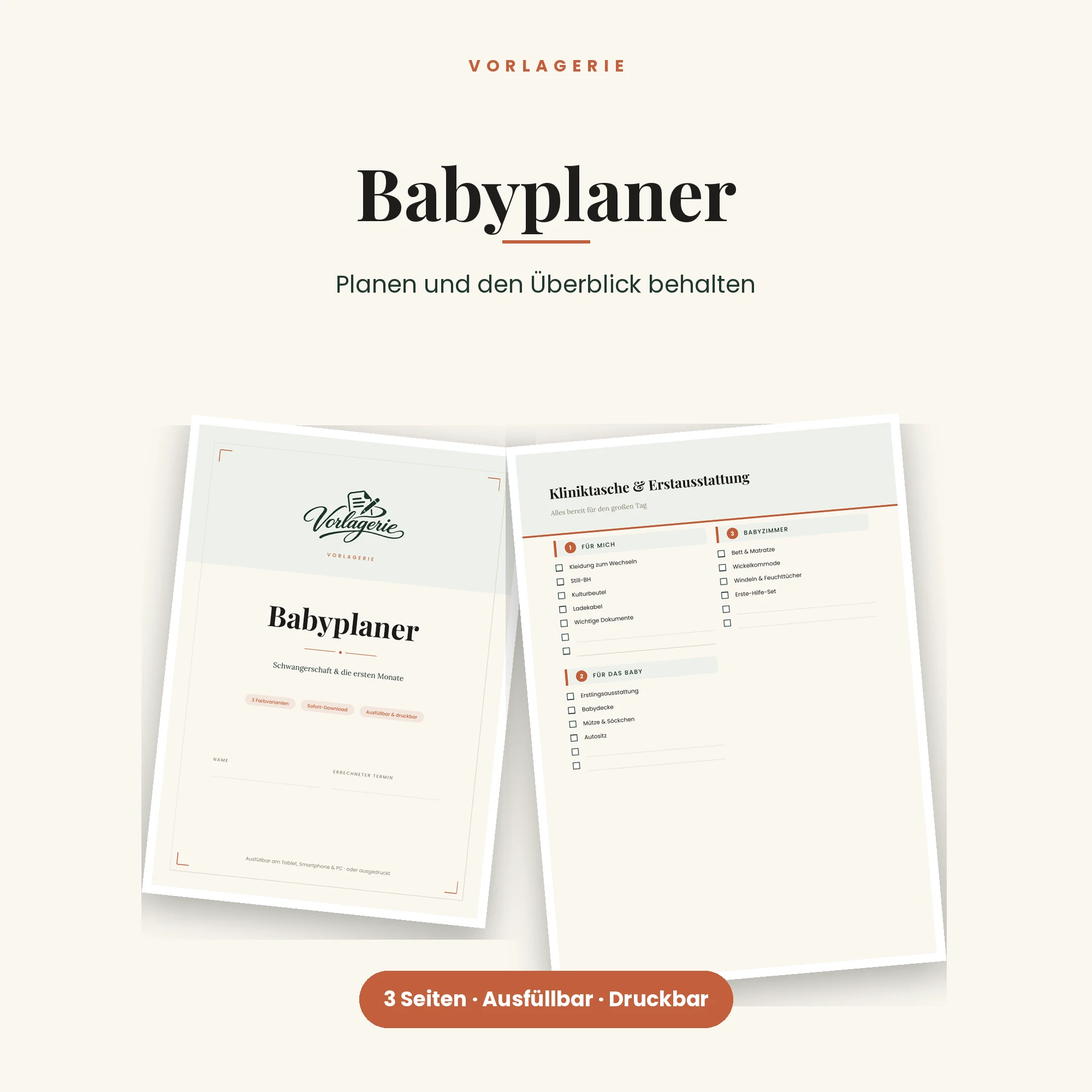 Babyplaner – Titelbild