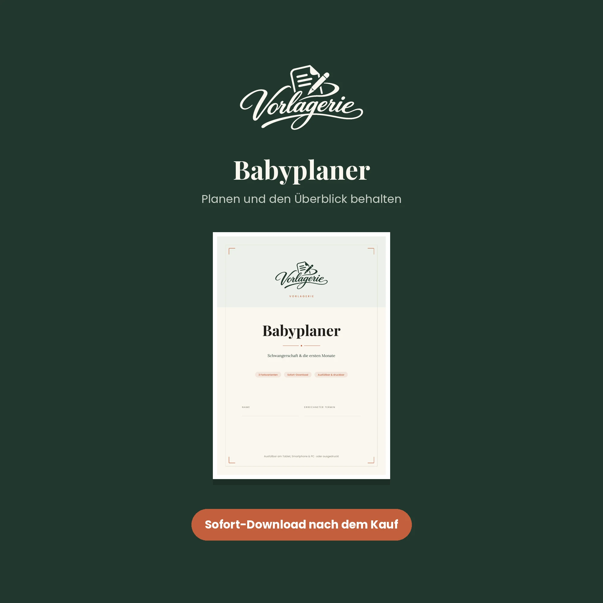 Babyplaner – Vorlagerie