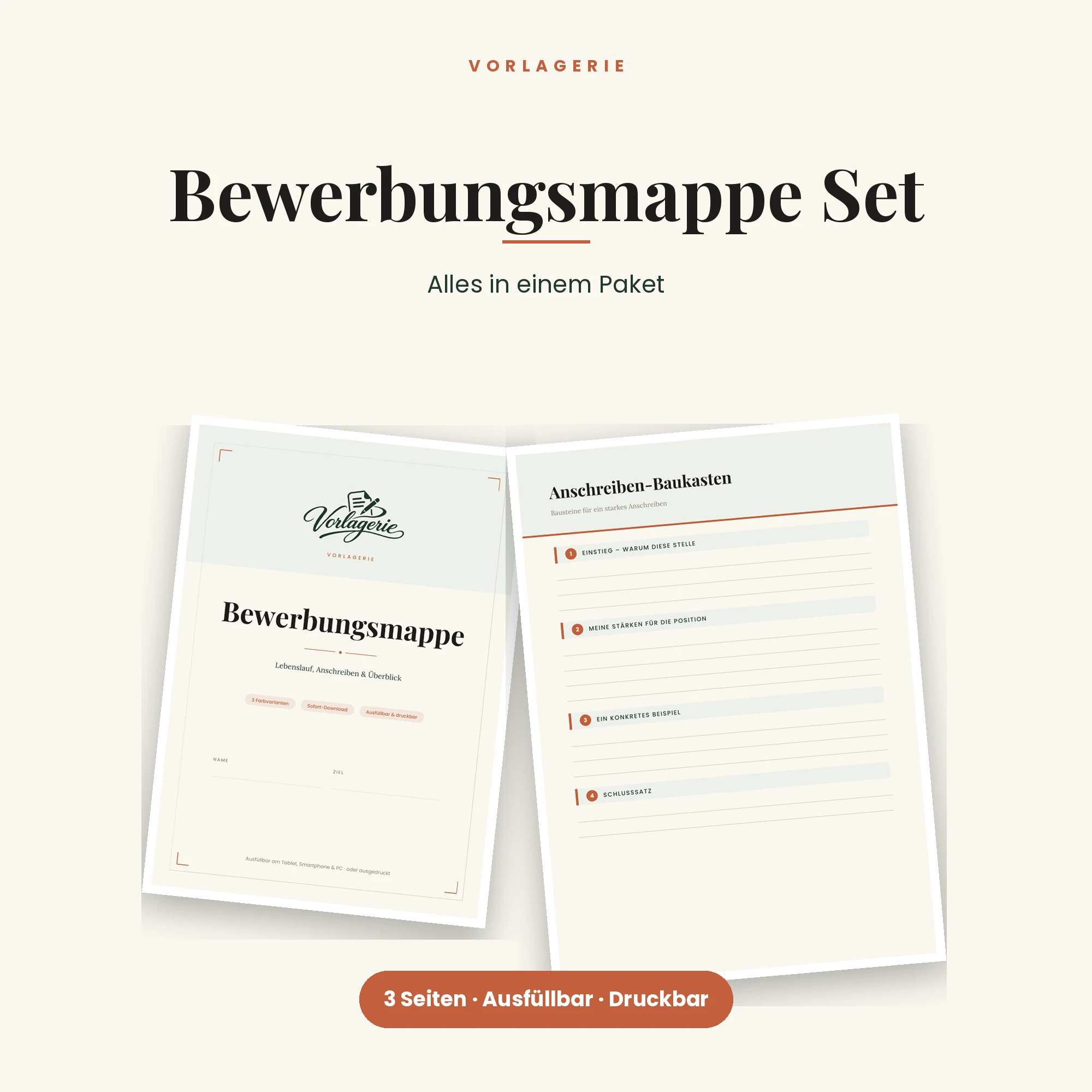 Bewerbungsmappe – Titelbild