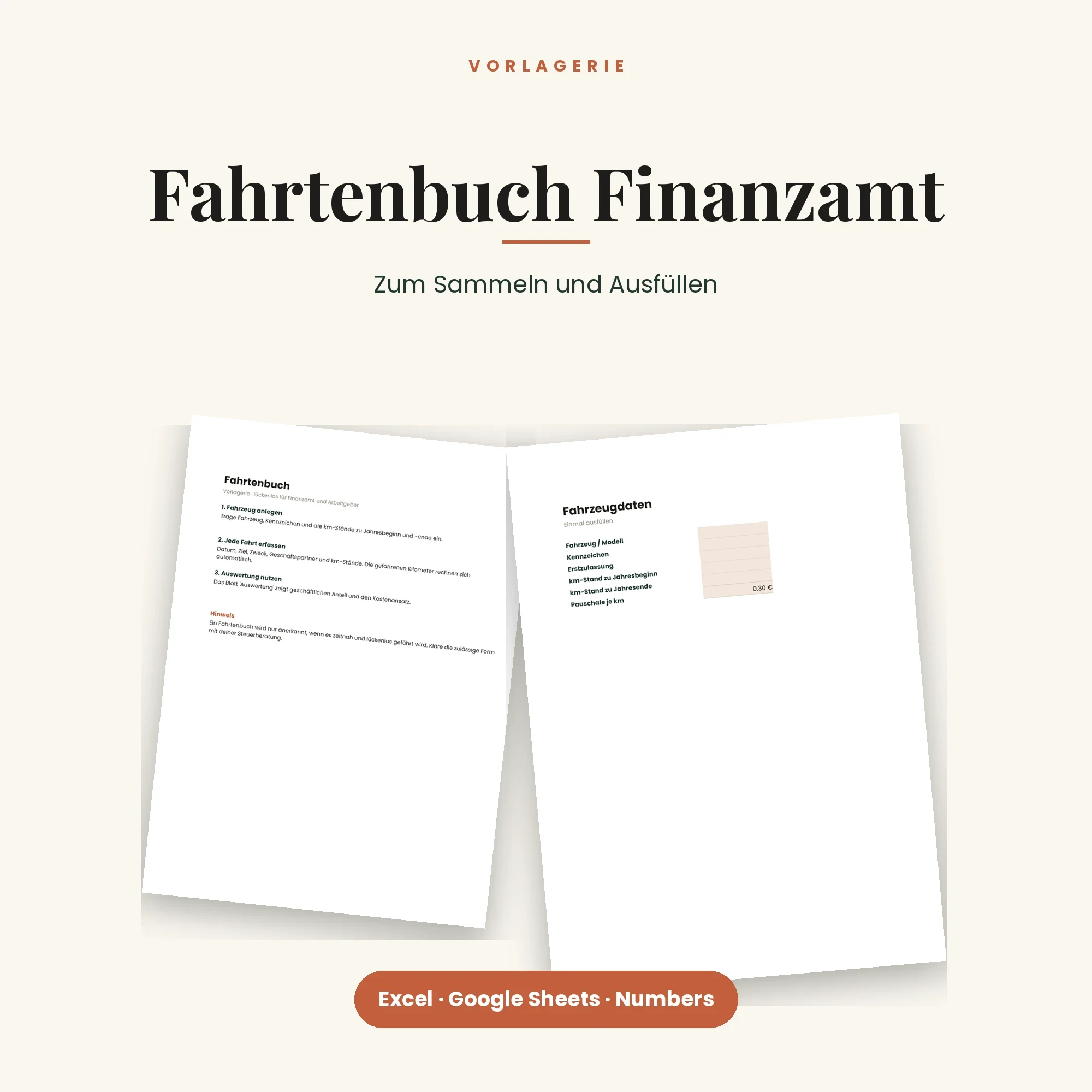 Auto-Komplett-Bundle – enthalten: Fahrtenbuch für das Finanzamt
