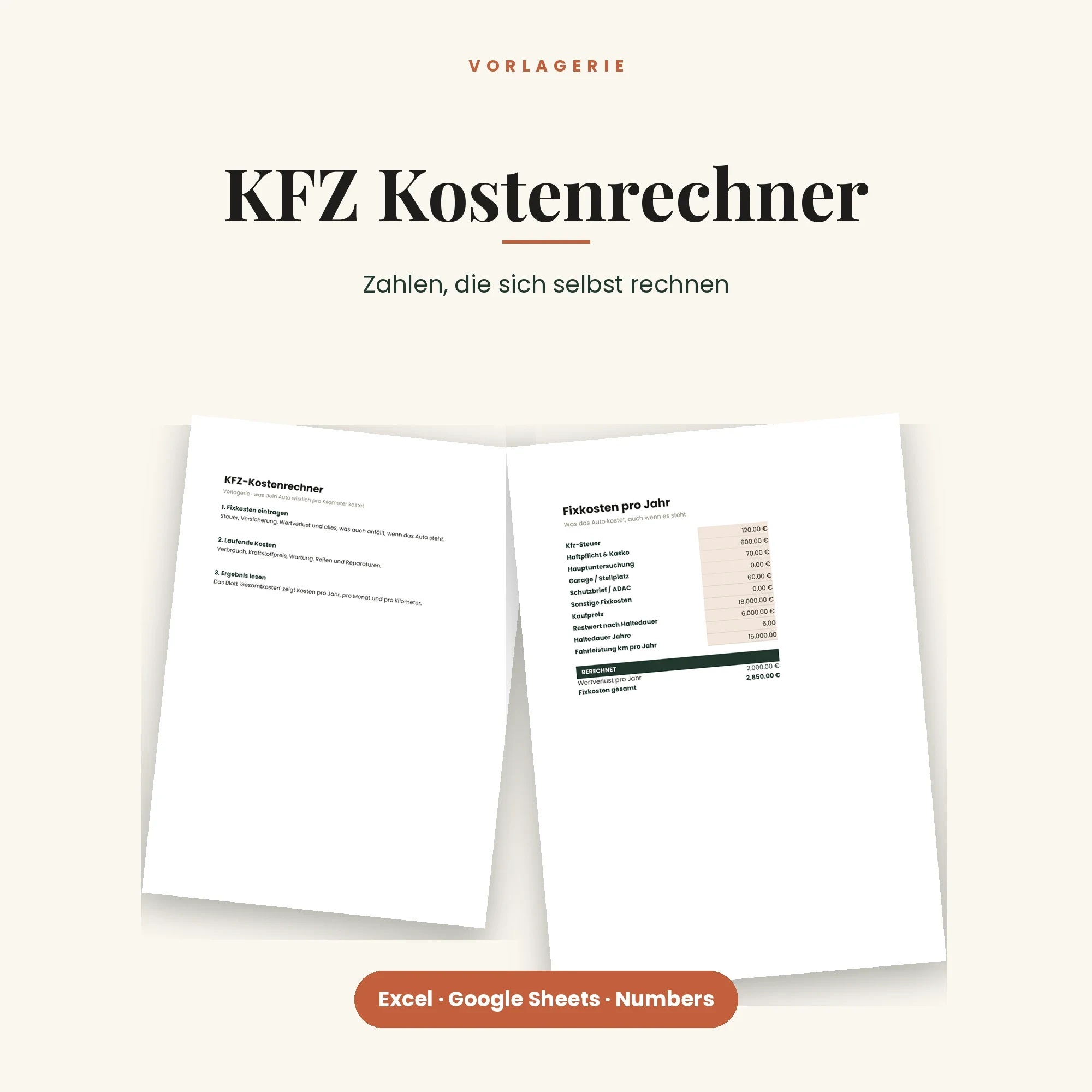 Auto-Komplett-Bundle – enthalten: KFZ-Kostenrechner