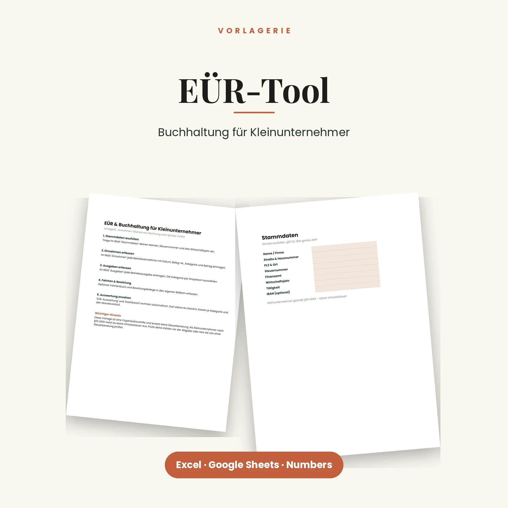 Business-Starter-Bundle – enthalten: EÜR & Buchhaltung für Kleinunternehmer