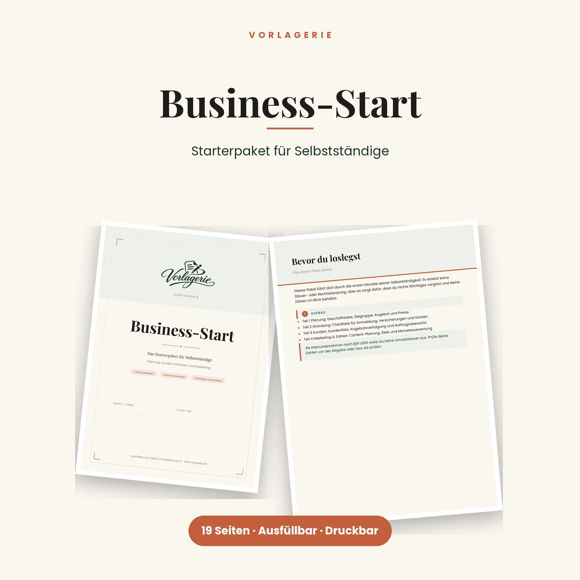 Business-Starter-Bundle – enthalten: Business-Starterpaket Selbstständige