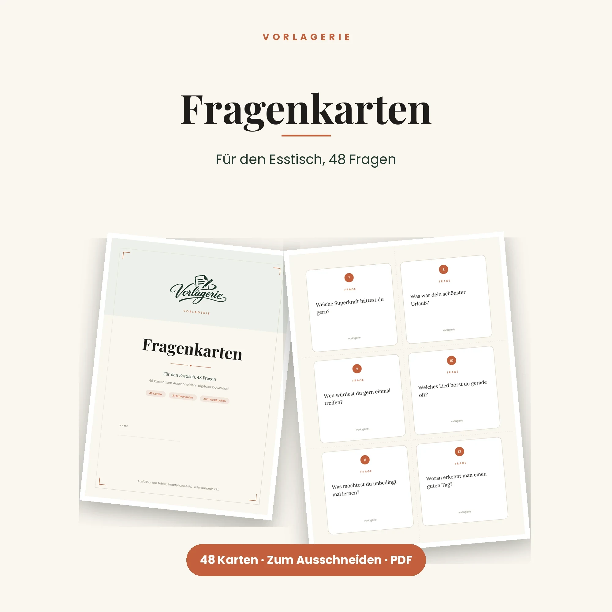 Gesprächskarten-Bundle – enthalten: Fragenkarten für den Esstisch