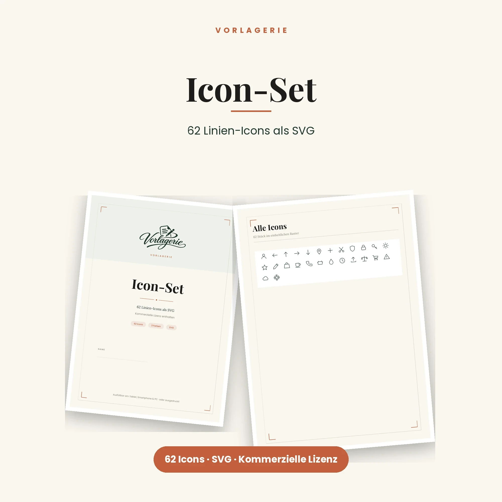 Grafik-Lizenzpaket – enthalten: Icon-Set