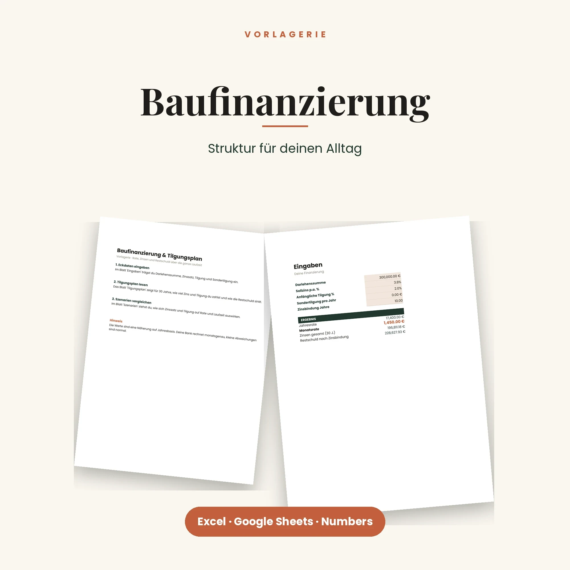 Immobilienkauf-Bundle – enthalten: Baufinanzierung & Tilgungsplan
