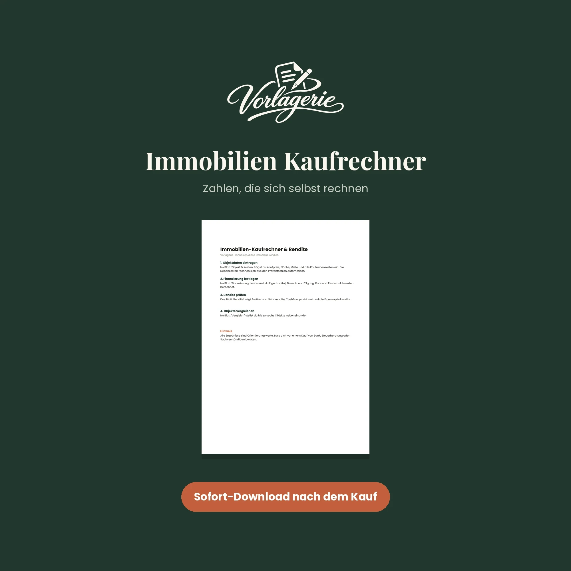 Immobilienkauf-Bundle – Vorlagerie