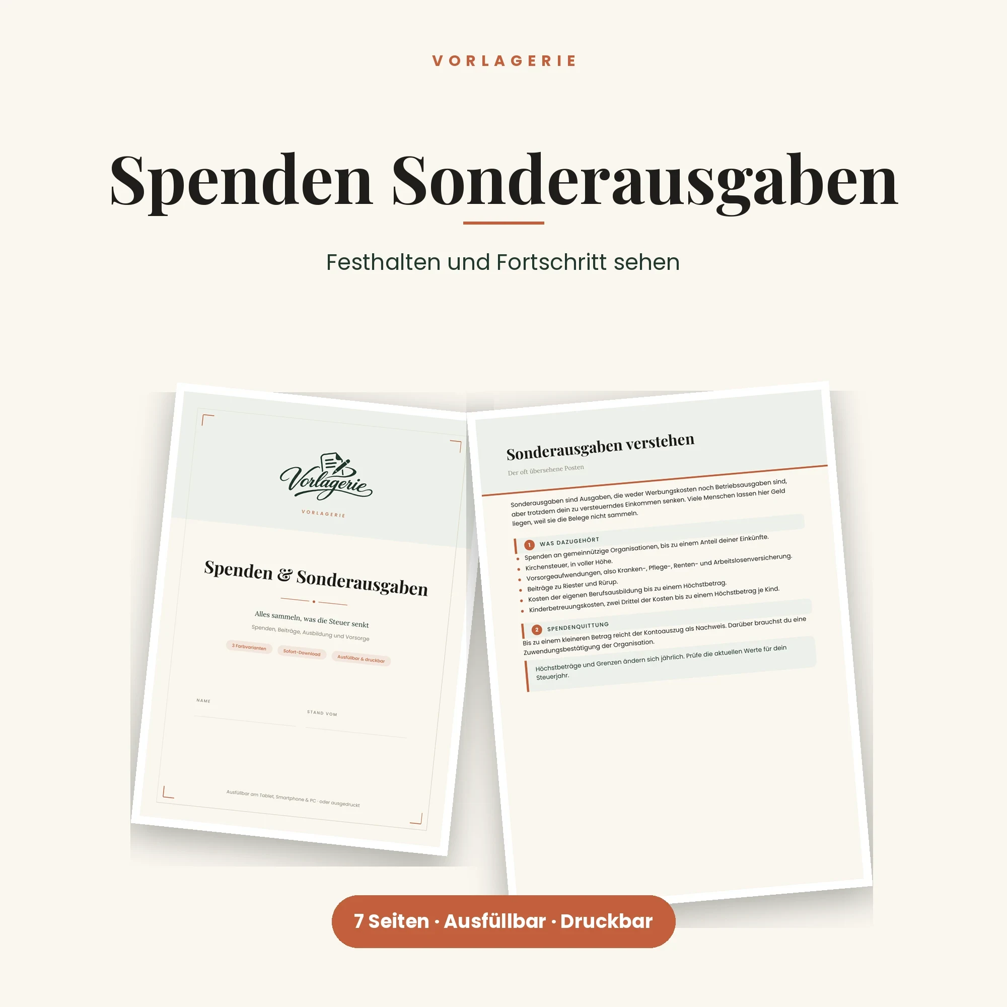 Steuer-Komplett-Bundle – enthalten: Spenden & Sonderausgaben