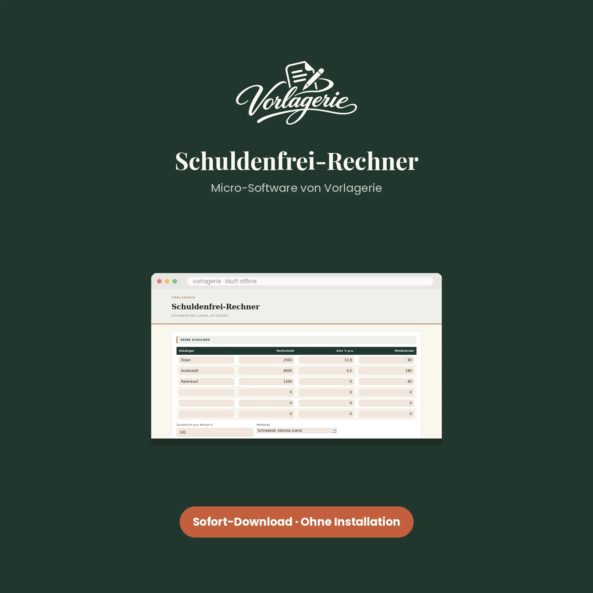 Finanz-Tools – Vorlagerie