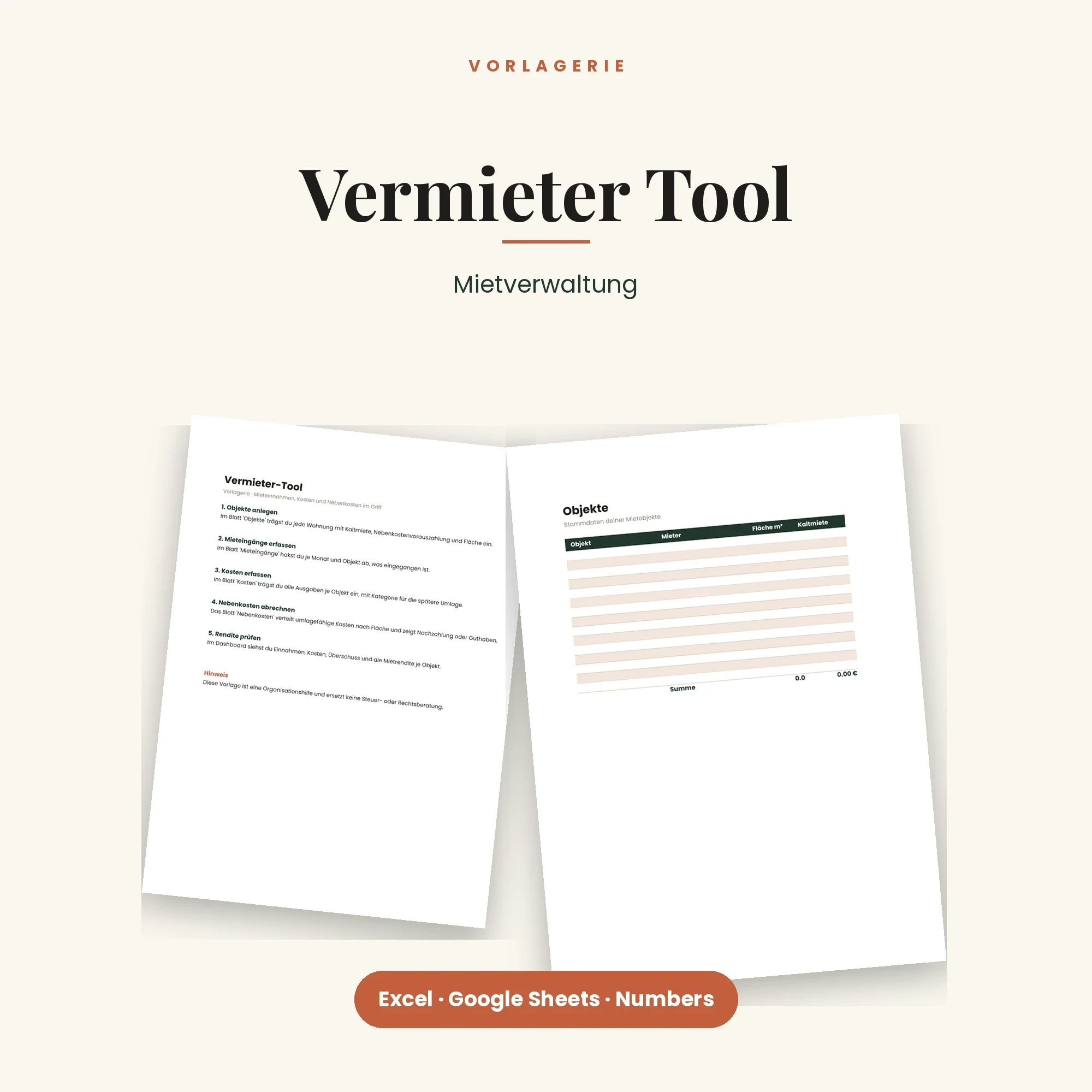 Vermieter-Bundle – enthalten: Vermieter-Tool Mietverwaltung