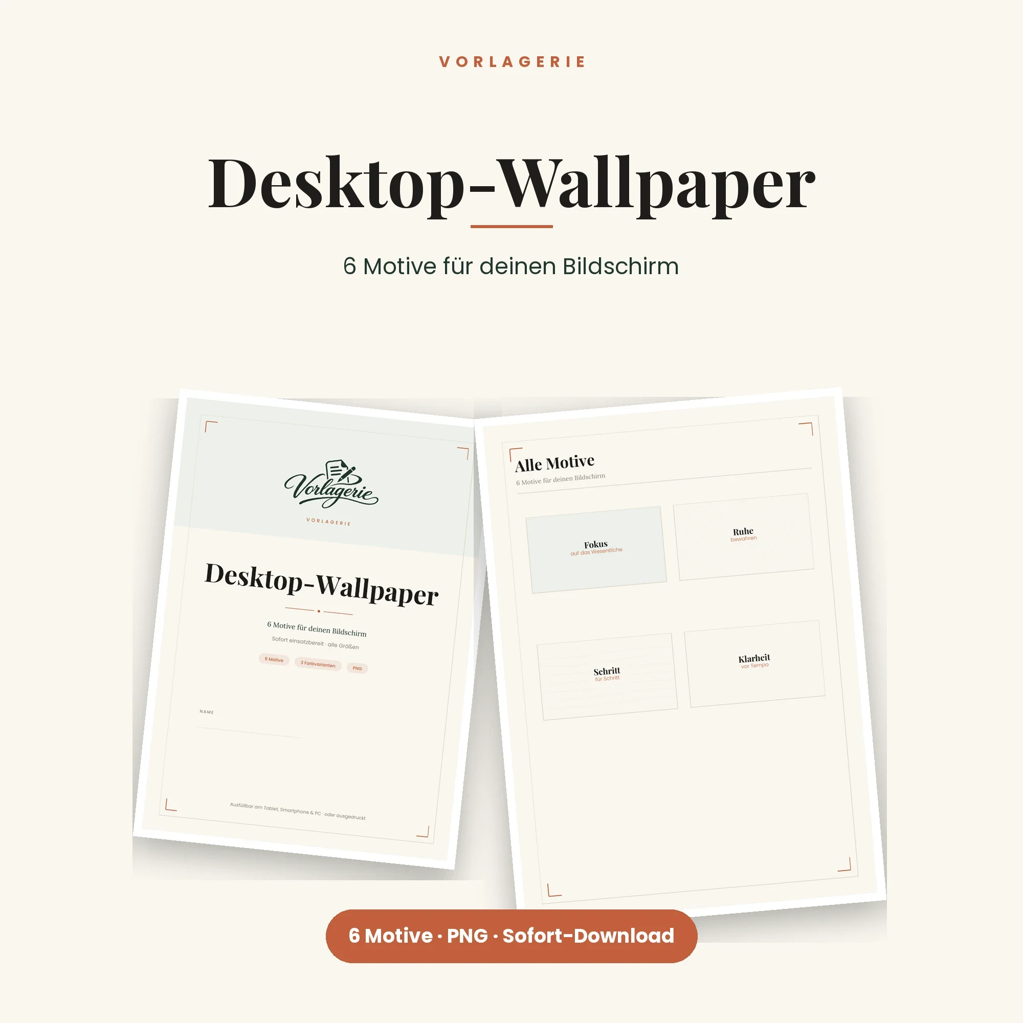 Wallpaper-Komplett-Bundle – enthalten: Desktop-Wallpaper, 6 Motive