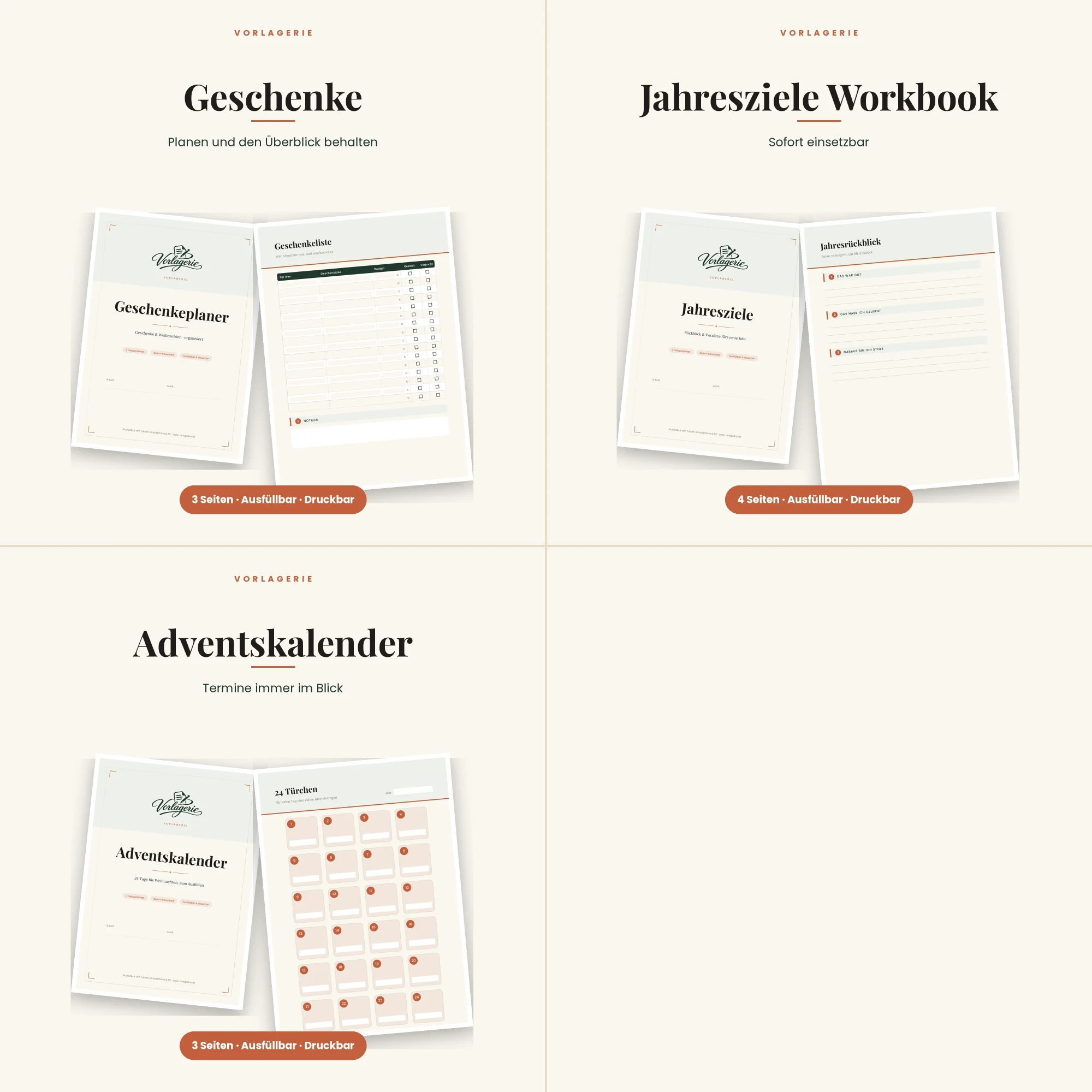 Winterzeit-Bundle – alle enthaltenen Vorlagen