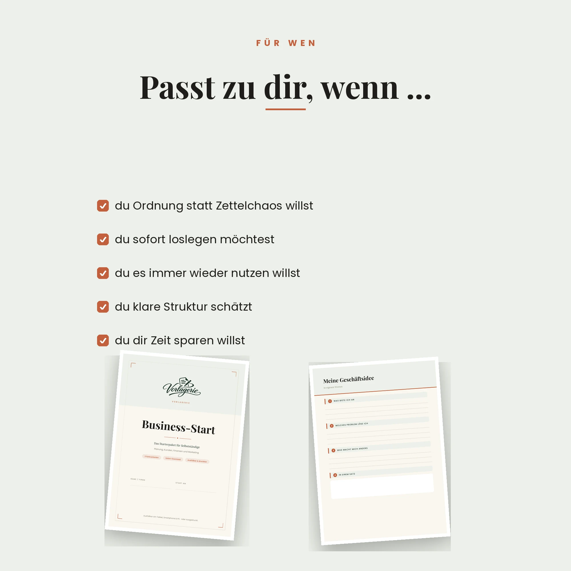Business-Starterpaket Selbstständige – für wen die Vorlage passt
