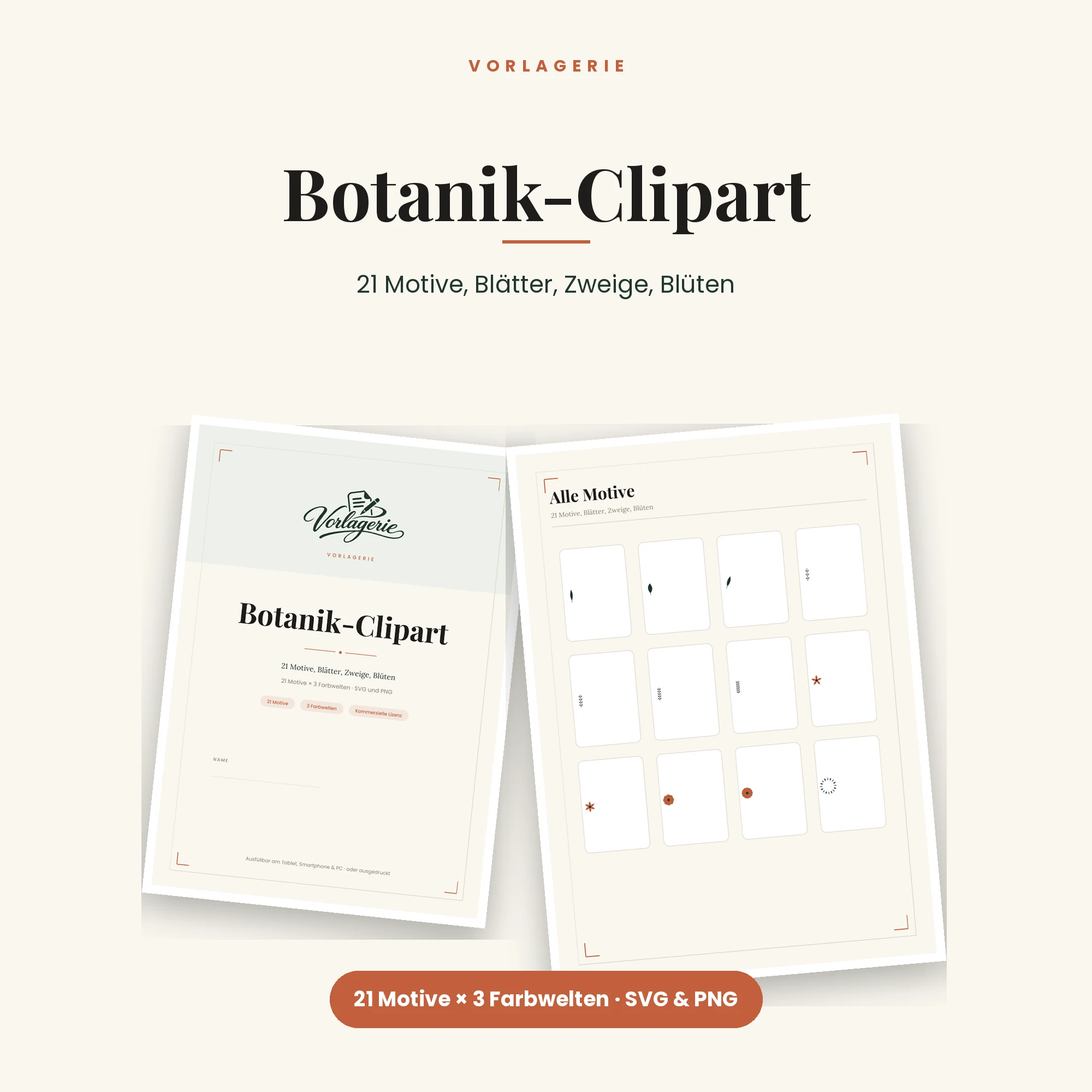 Botanik-Clipart – Titelbild
