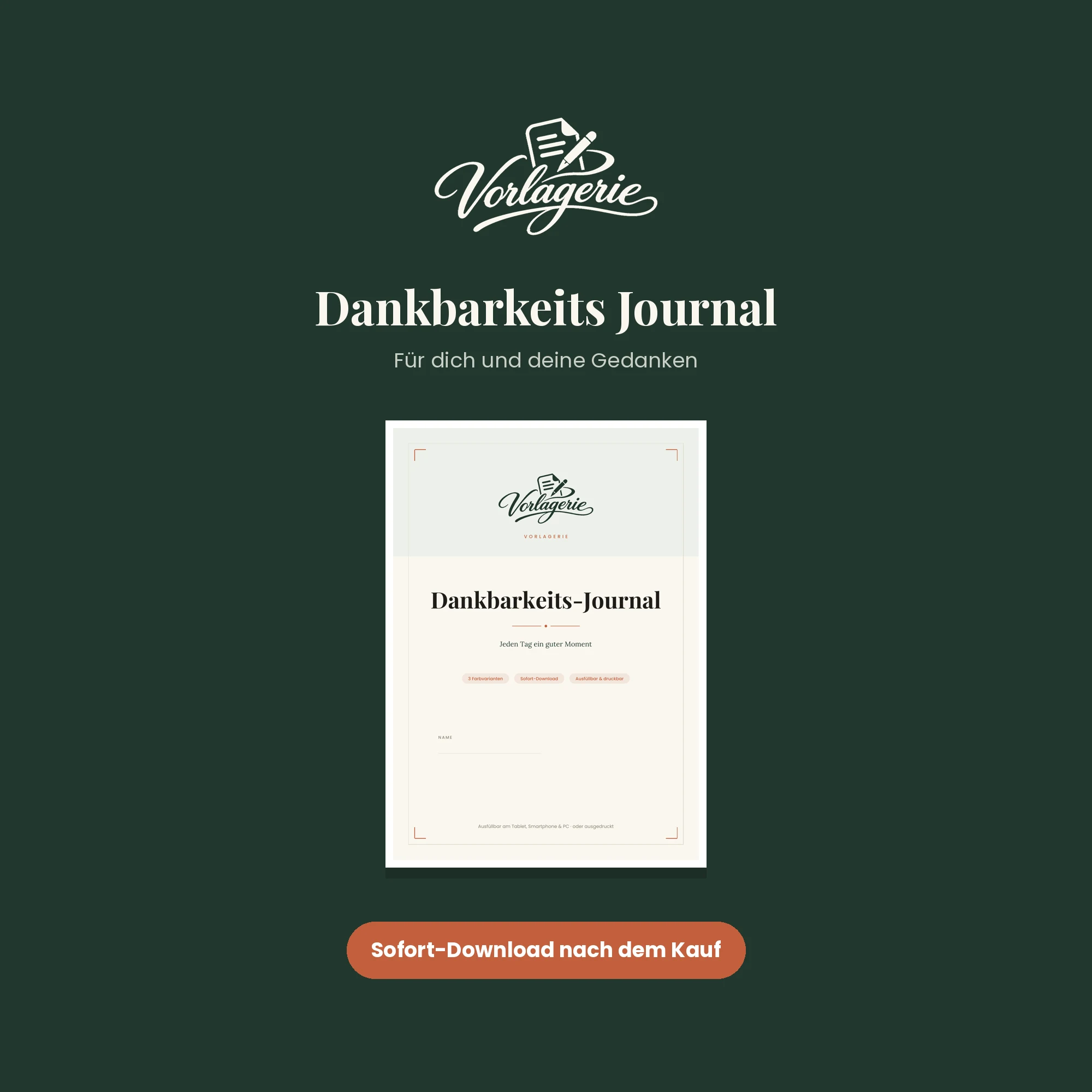 Dankbarkeits-Journal – Vorlagerie