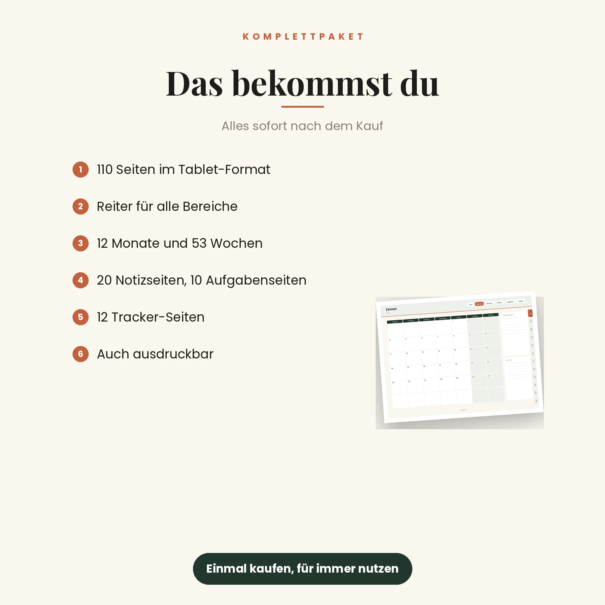 Digital-Planer 2027 – das ist enthalten