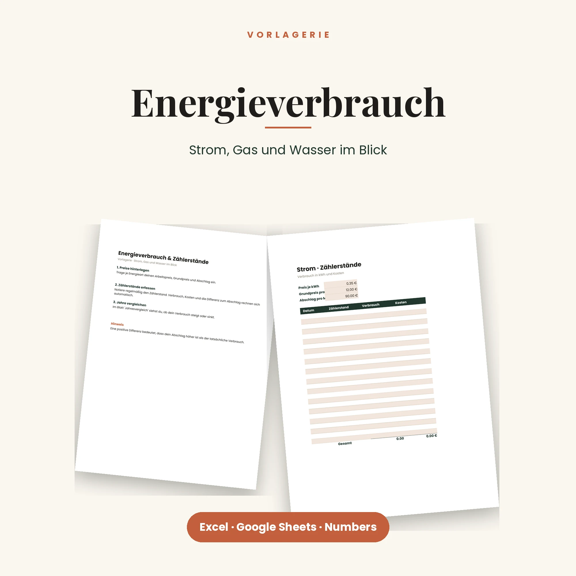 Energieverbrauch & Zählerstände – Titelbild