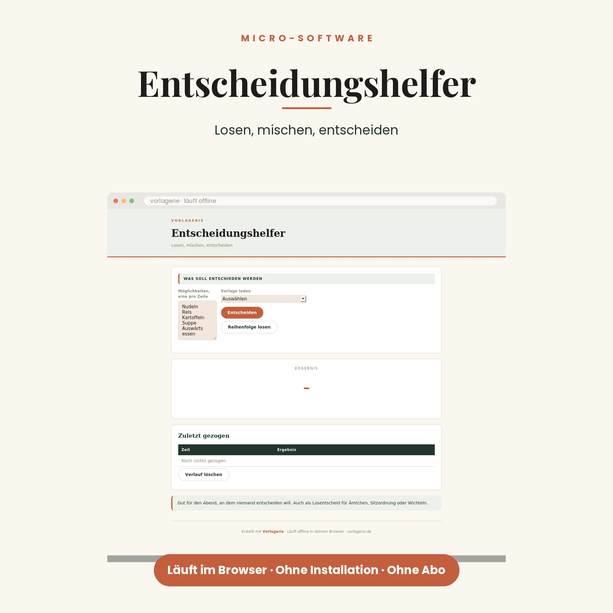 Entscheidungshelfer – Titelbild