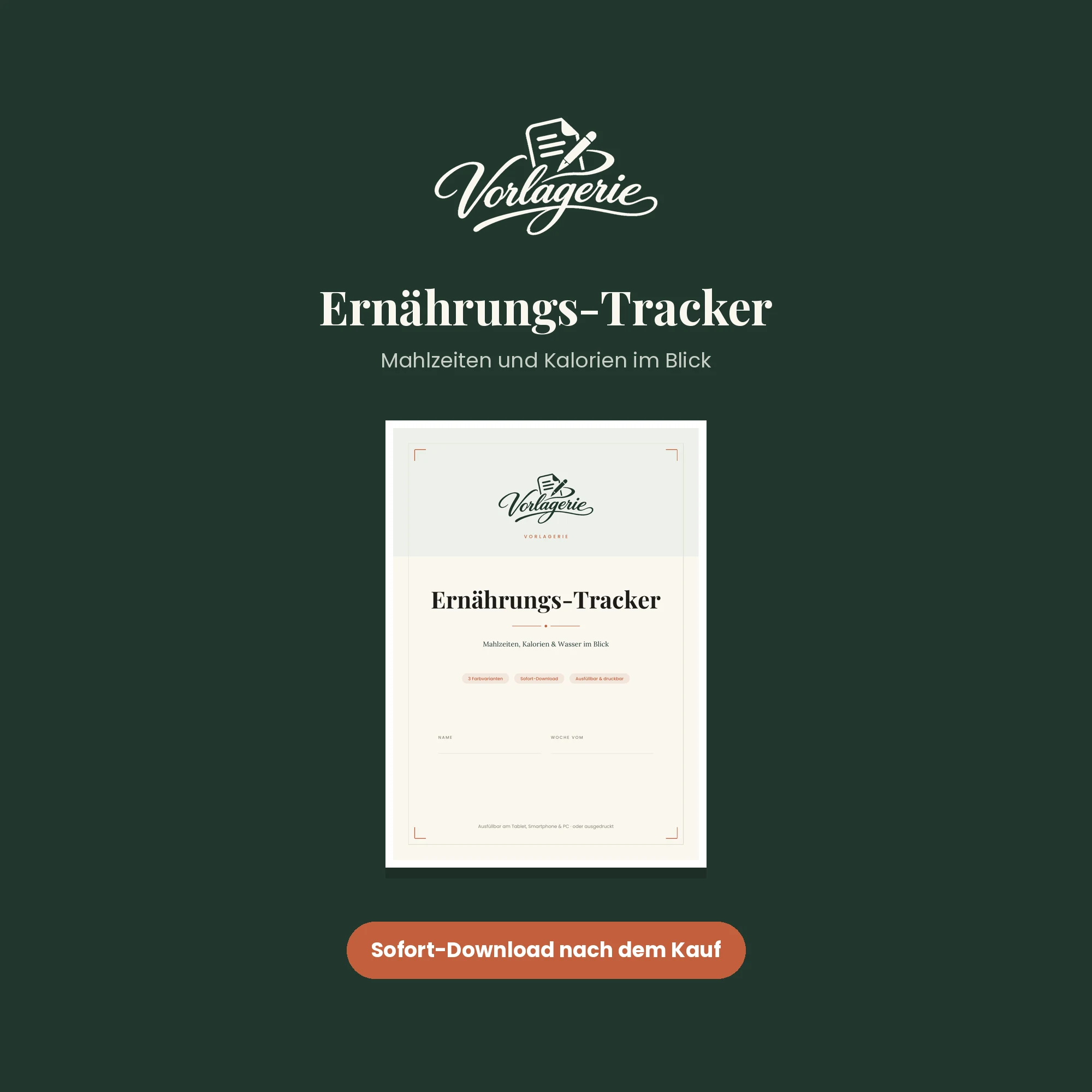 Ernährungs-Tracker – Vorlagerie