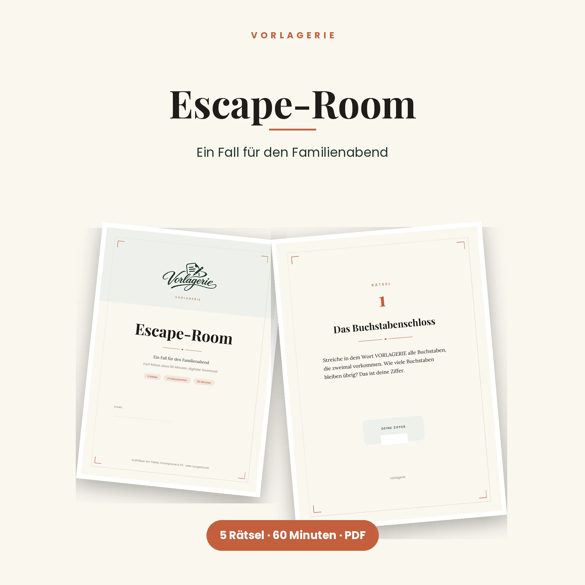 Escape-Room für zuhause – Titelbild