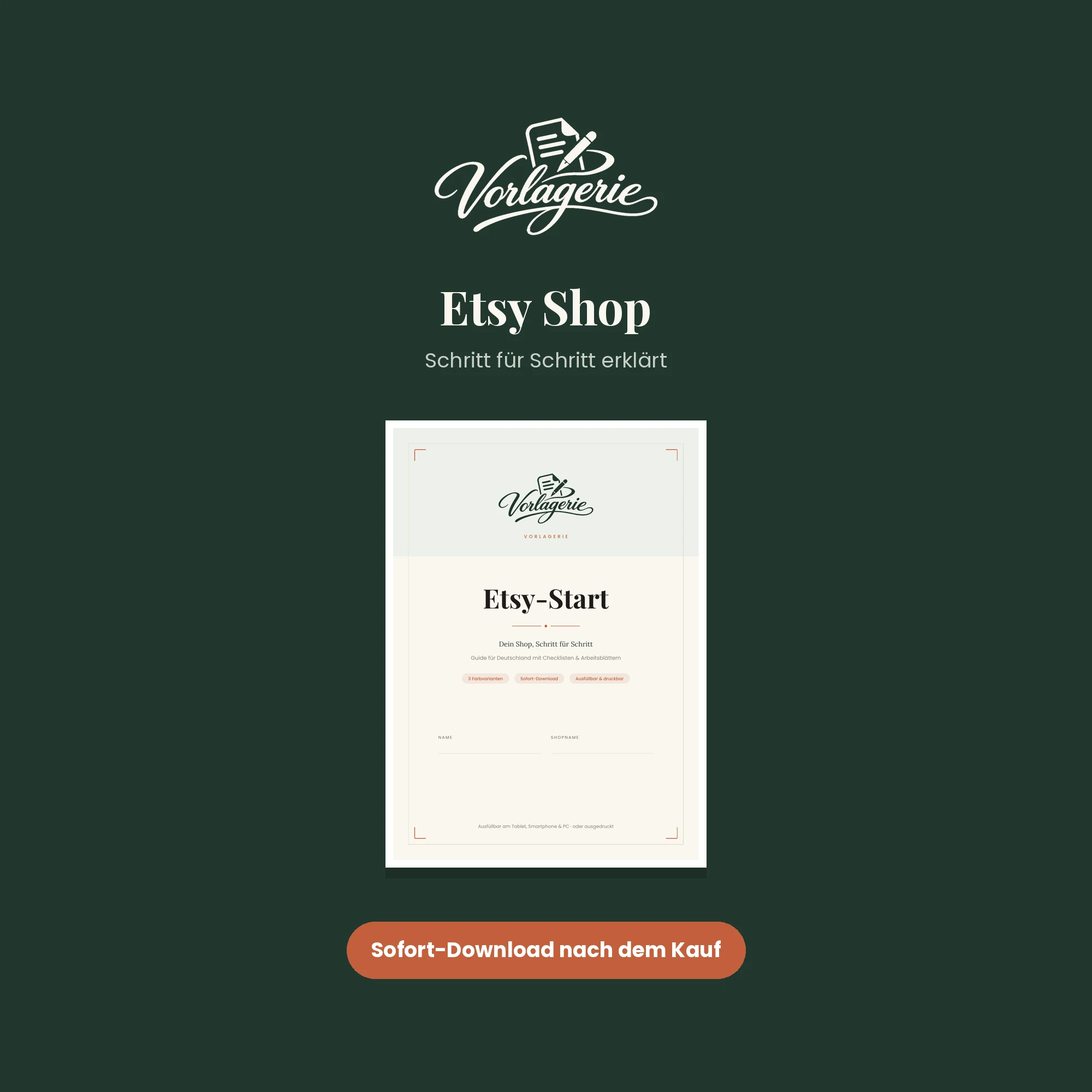 Etsy-Shop-Start-Guide – Vorlagerie
