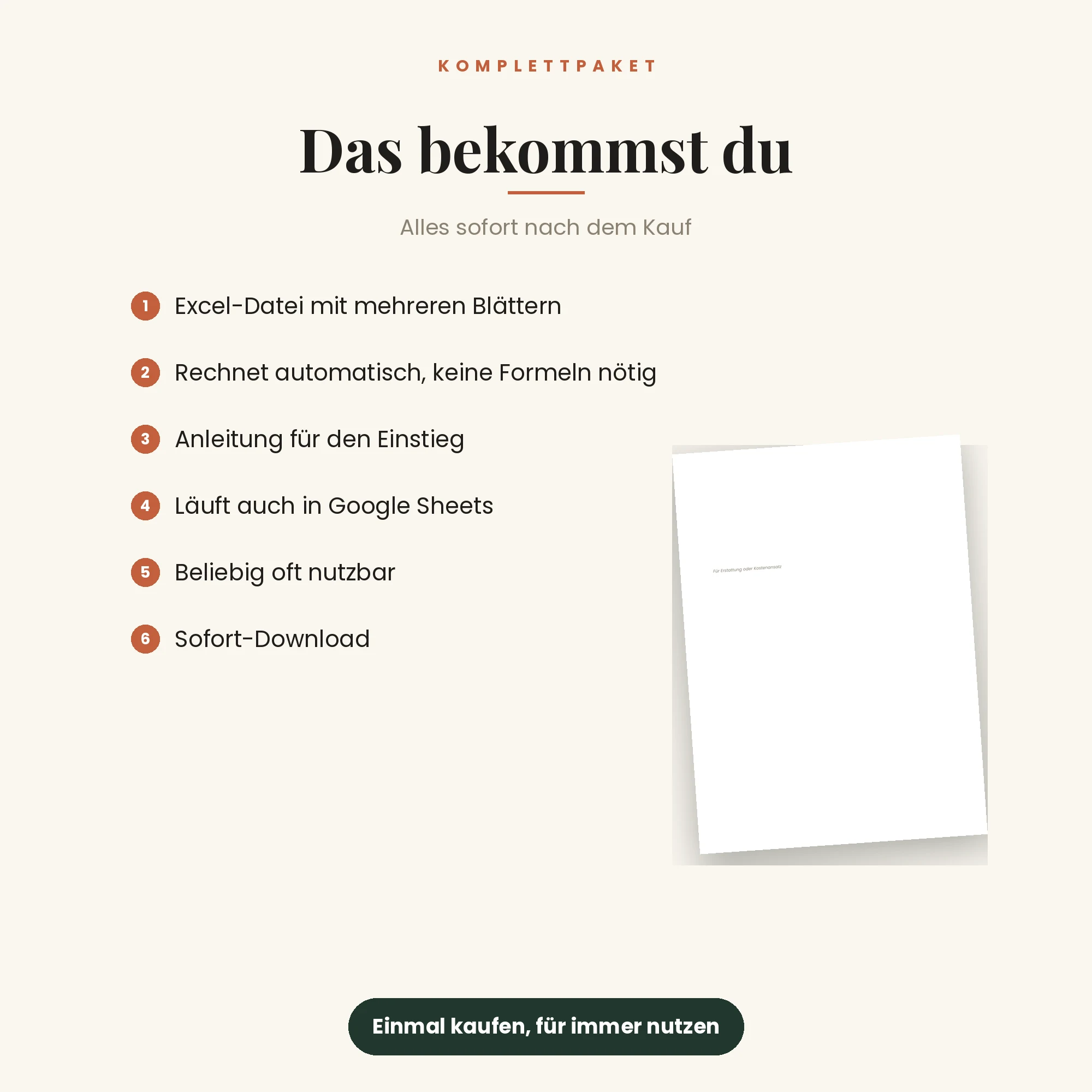 Fahrtenbuch für das Finanzamt – das ist enthalten