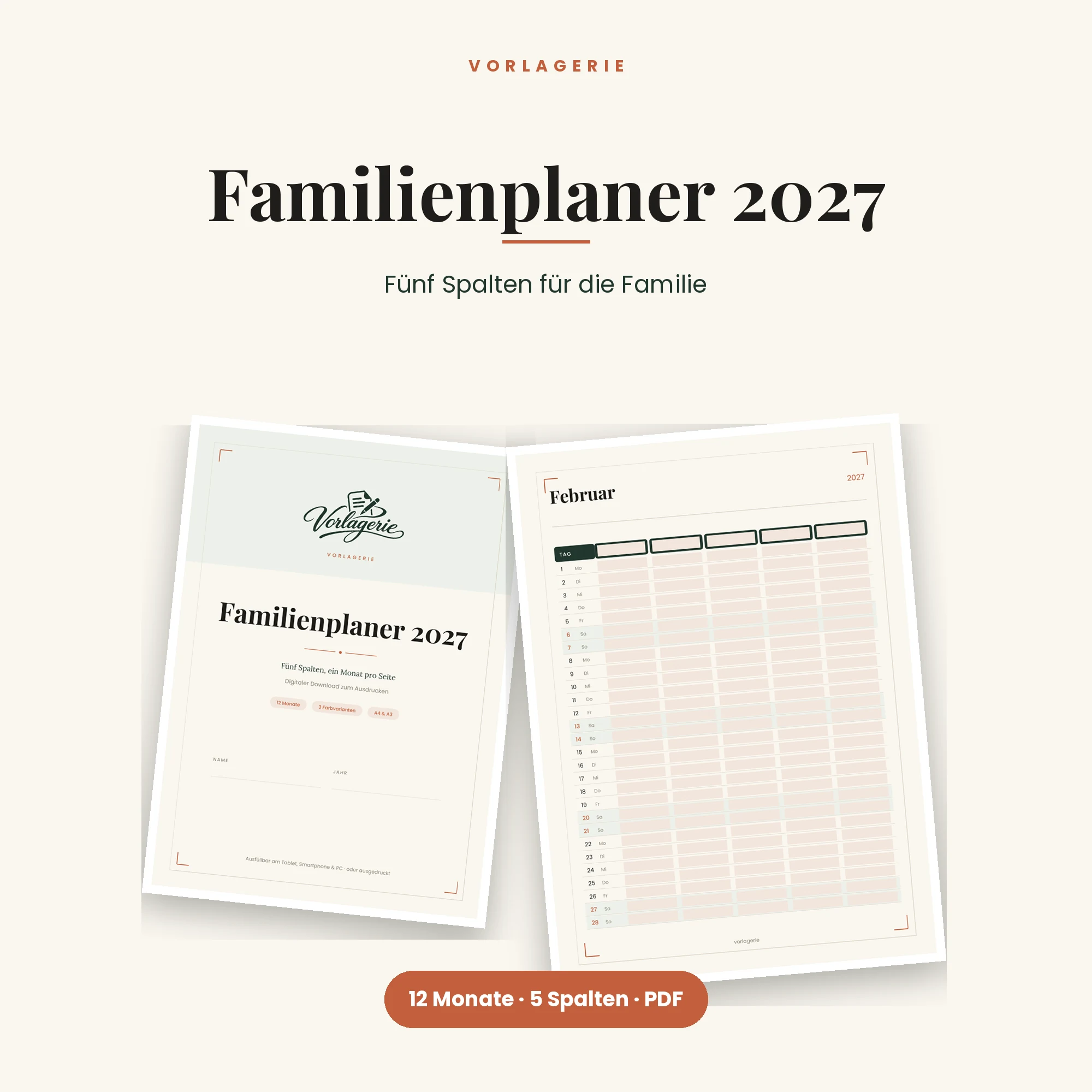 Familienplaner 2027 – Titelbild