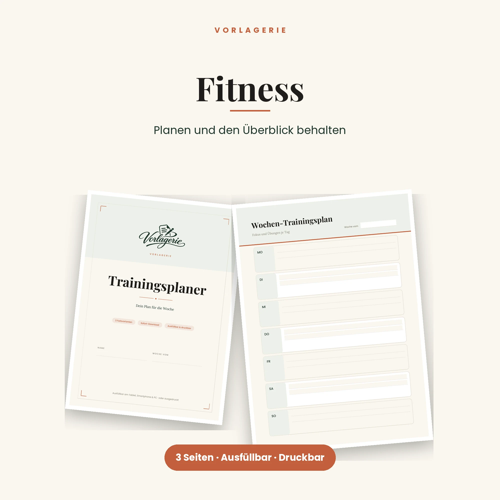 Fitnessplaner – Titelbild