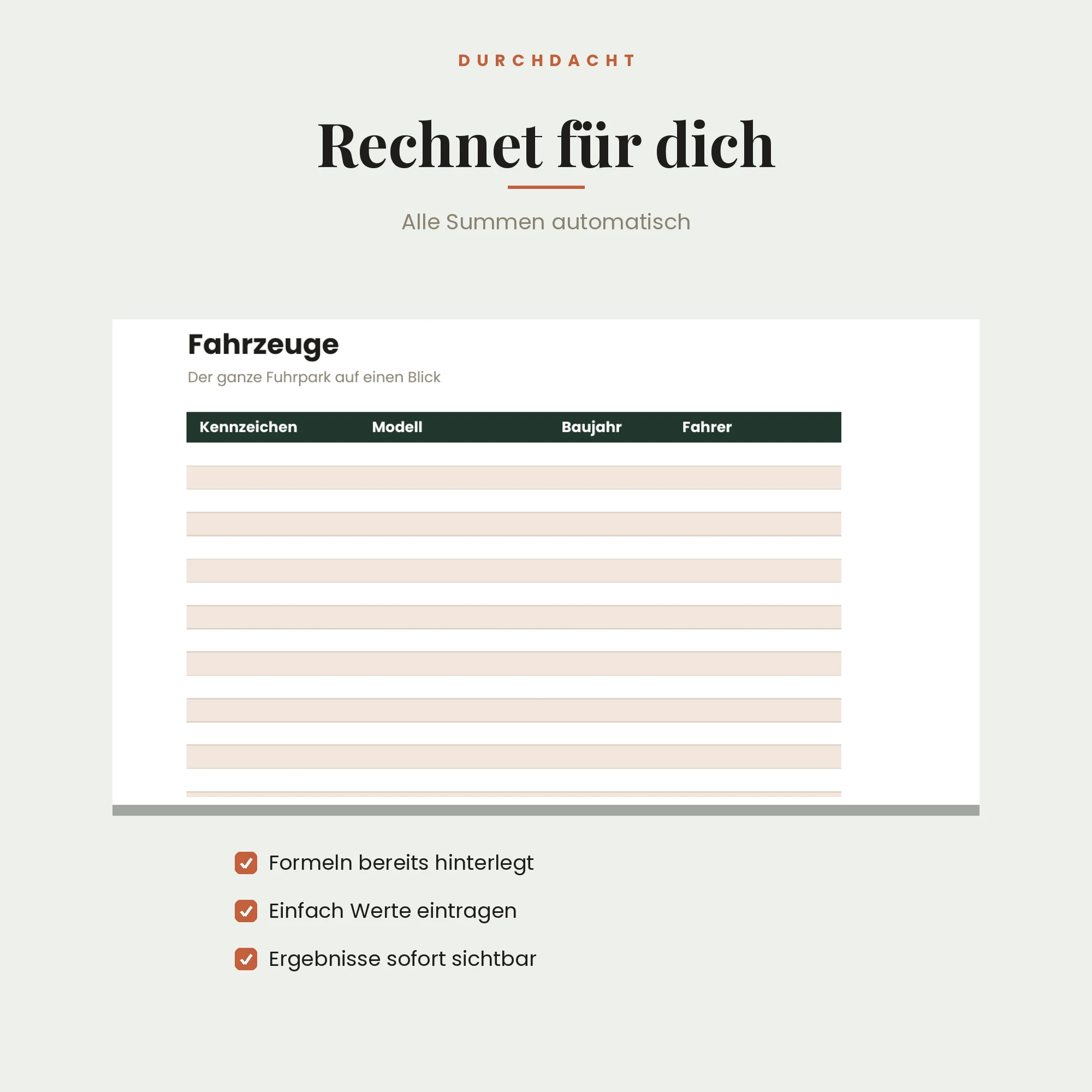 Fuhrpark-Management – Detailansicht