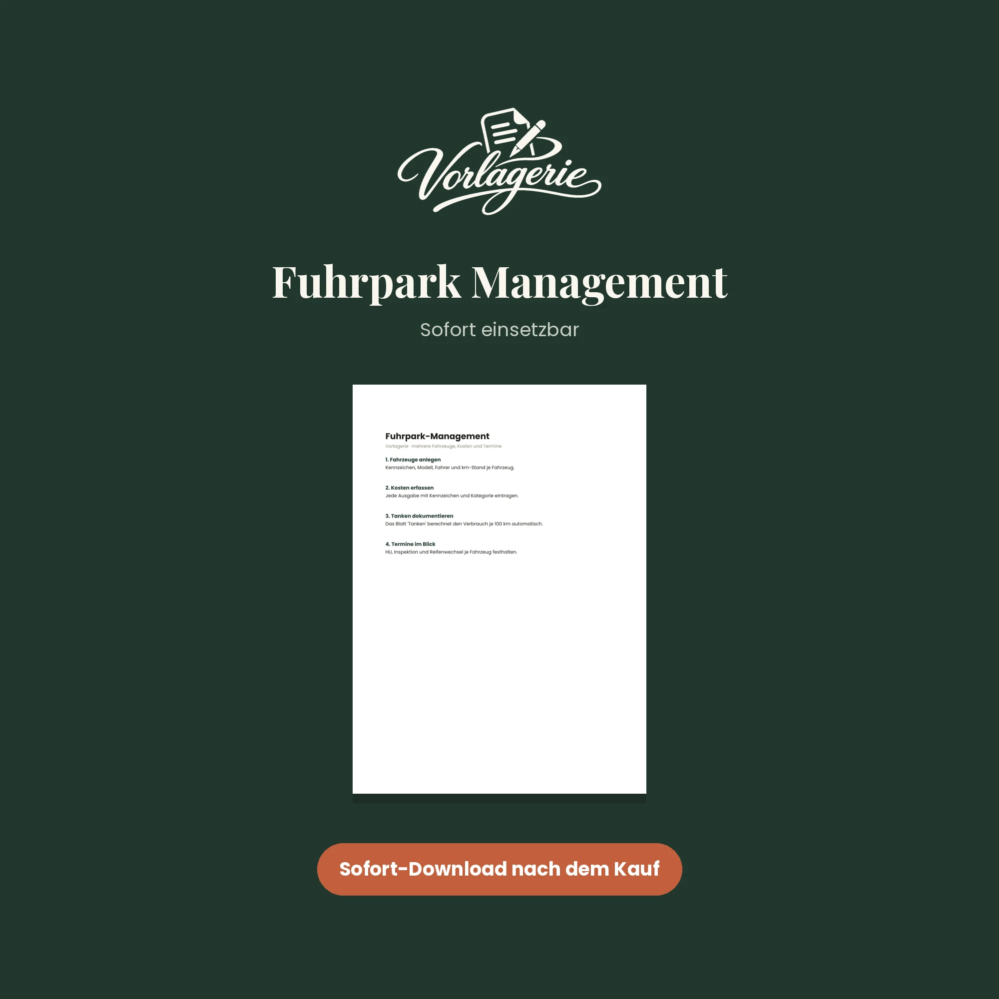 Fuhrpark-Management – Vorlagerie