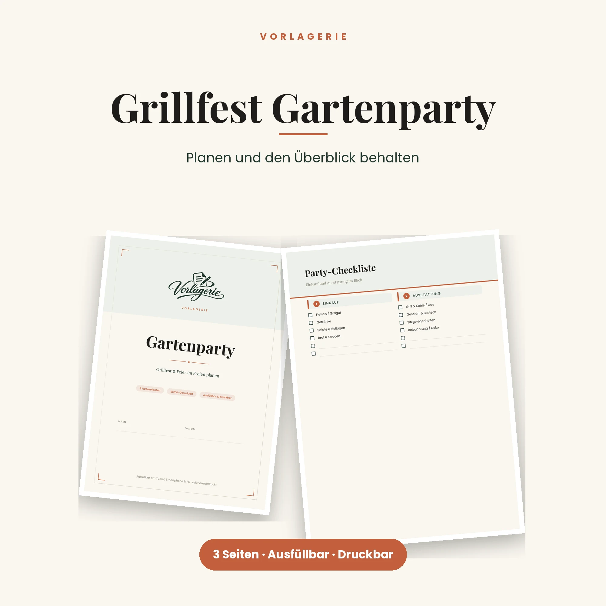 Gartenparty-Planer – Titelbild