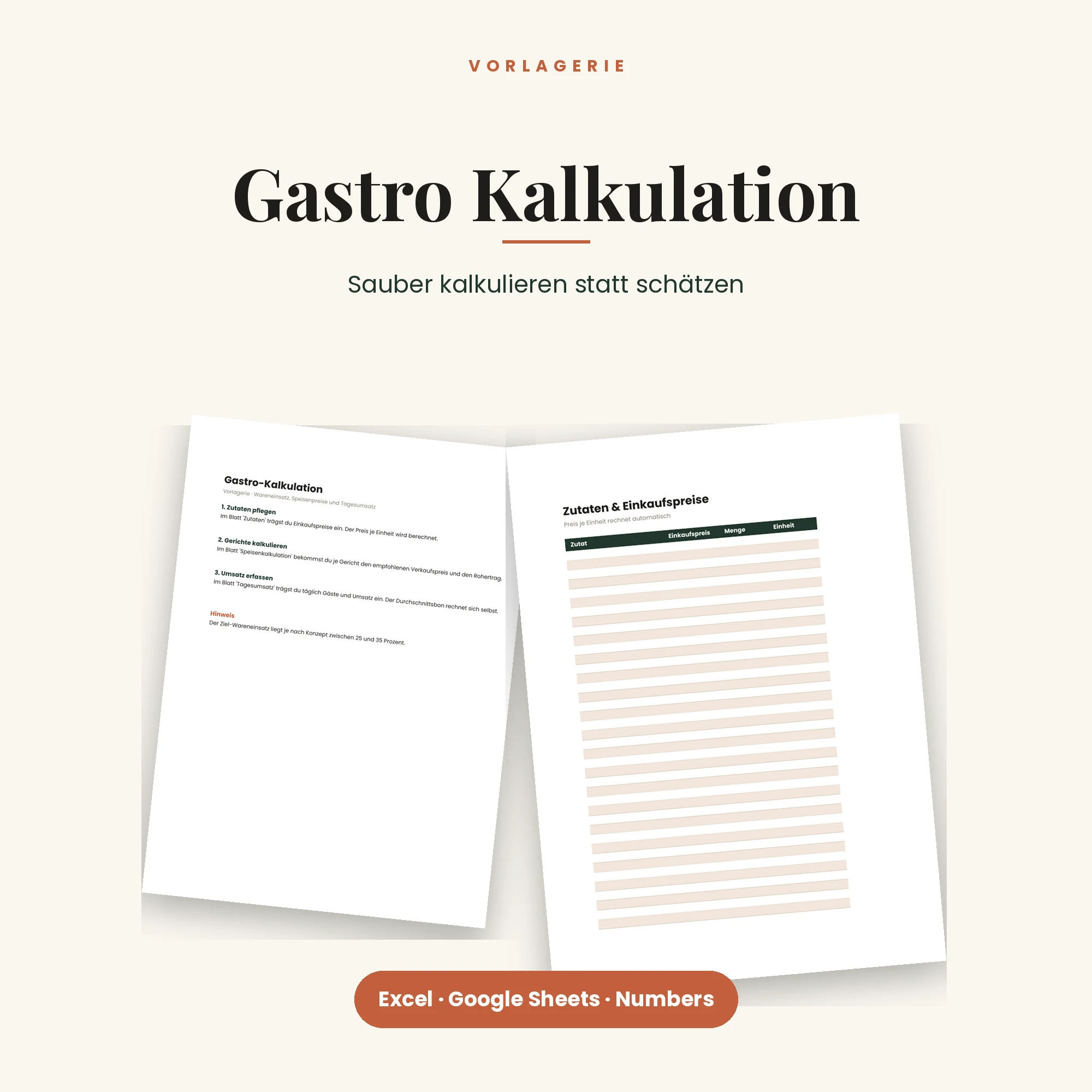 Gastro-Kalkulation – Titelbild