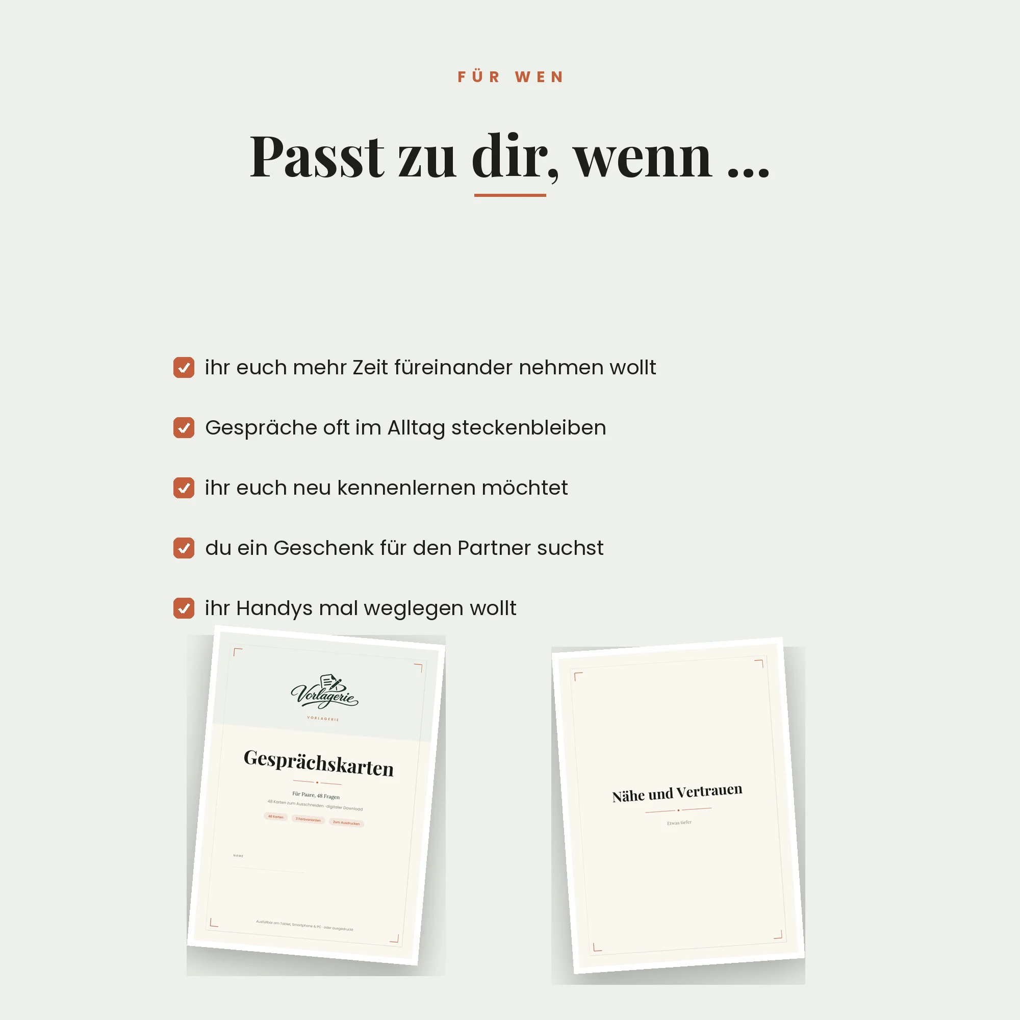 Gesprächskarten für Paare – für wen es passt