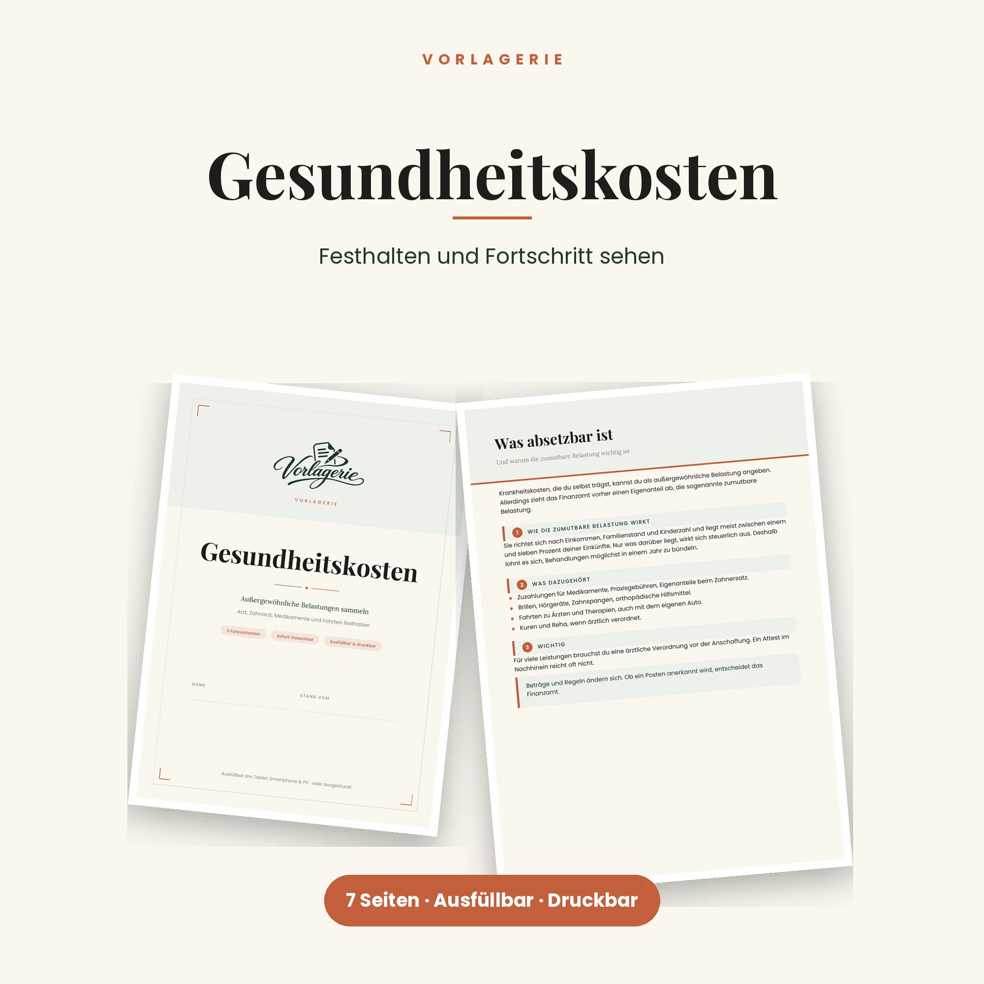 Gesundheitskosten & Steuer – Titelbild