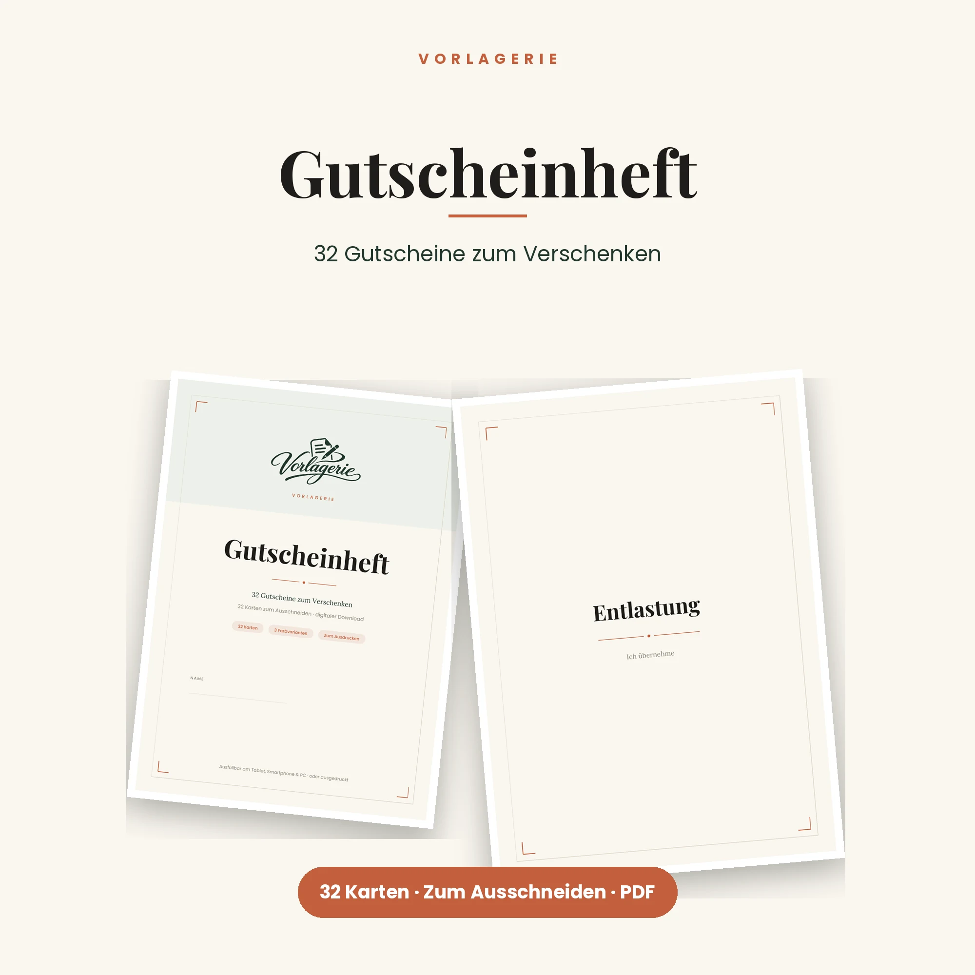 Gutscheinheft – Titelbild