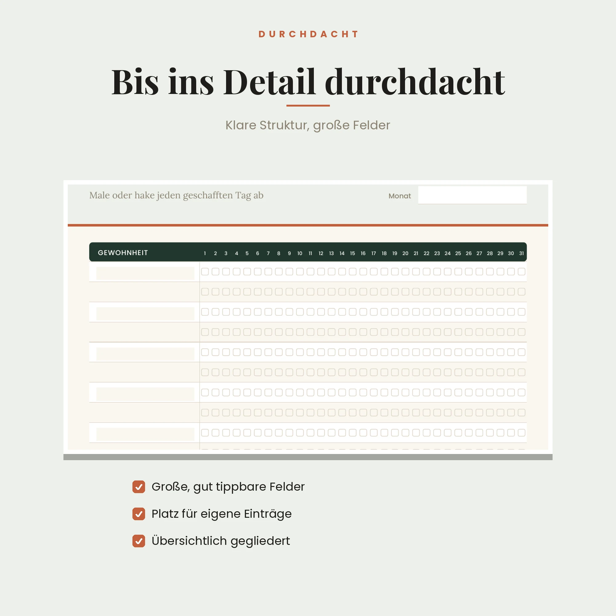 Habit-Tracker – Detailansicht
