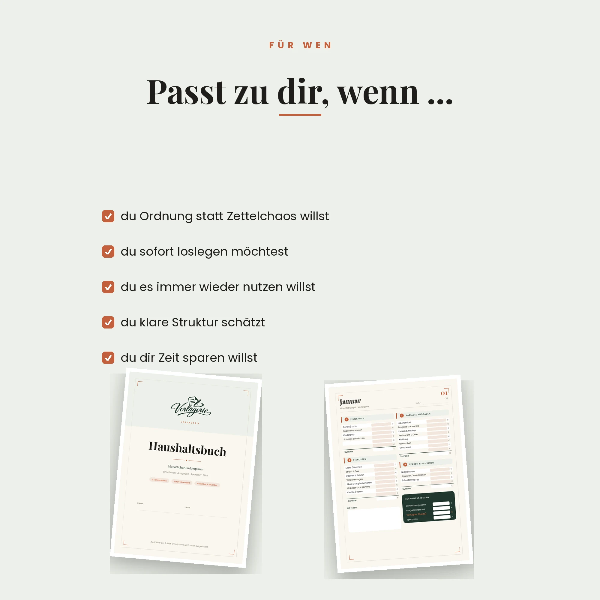 Haushaltsbuch & Budgetplaner – für wen die Vorlage passt
