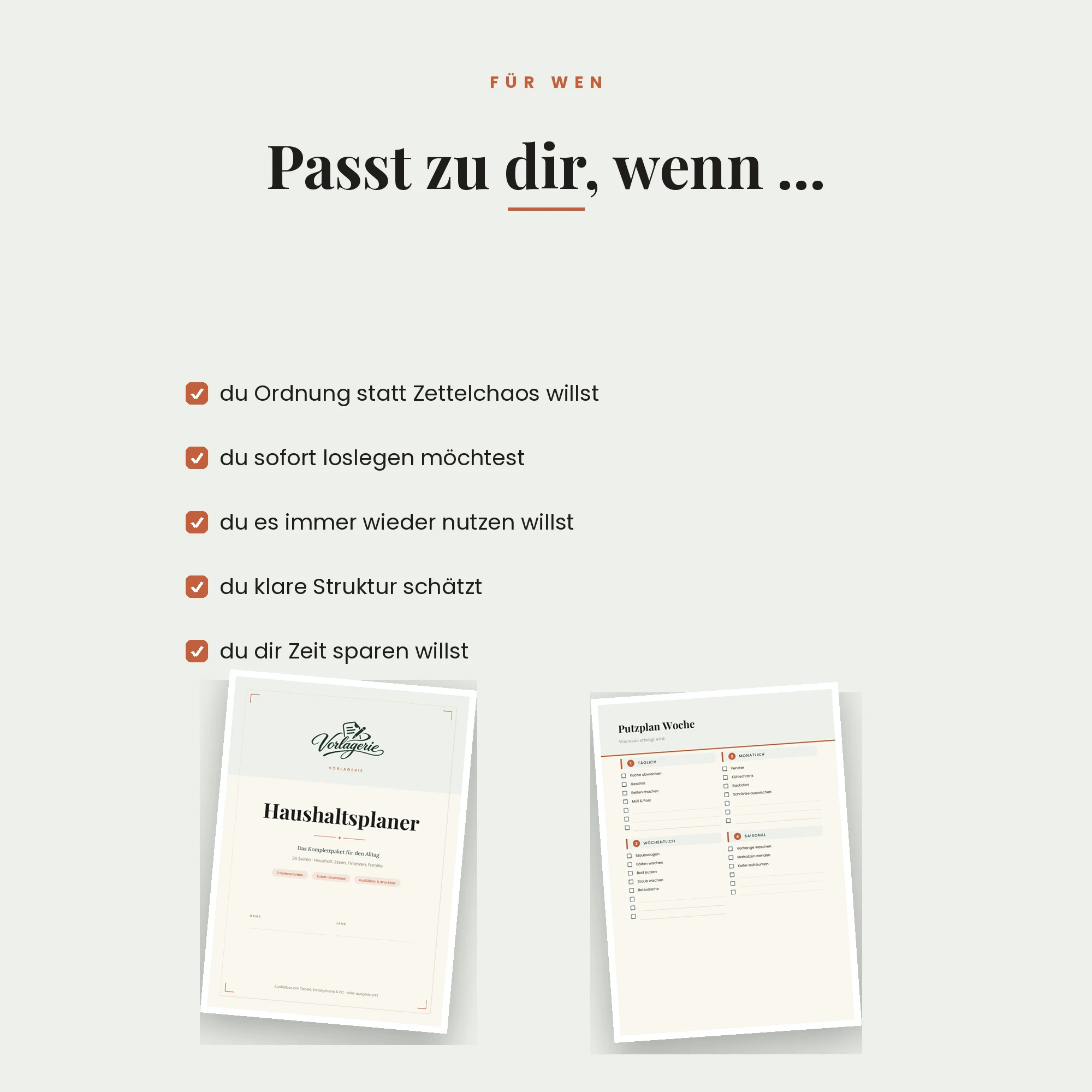 Haushaltsplaner Komplett – für wen die Vorlage passt