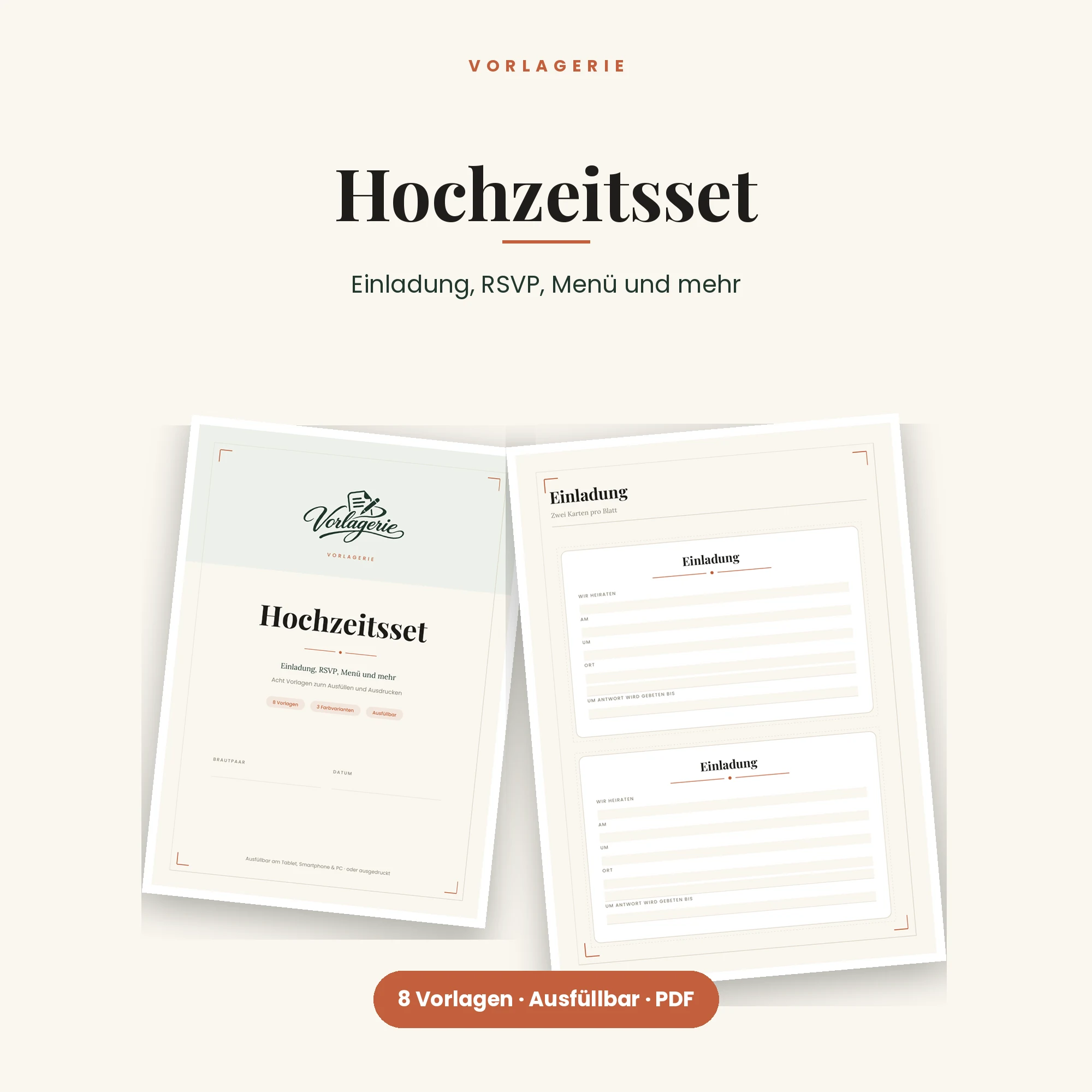Hochzeits-Komplettset – Titelbild