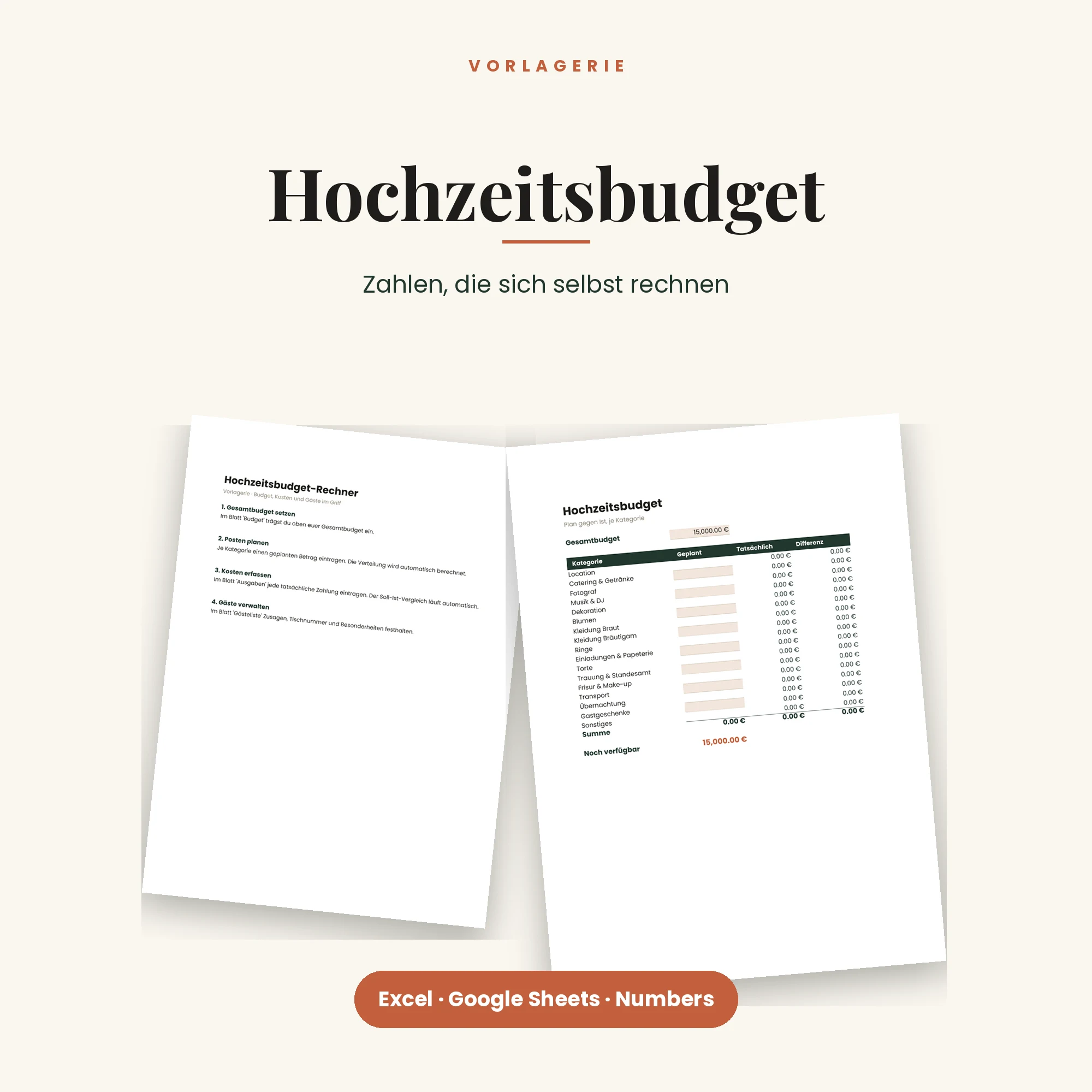 Hochzeitsbudget-Rechner – Titelbild