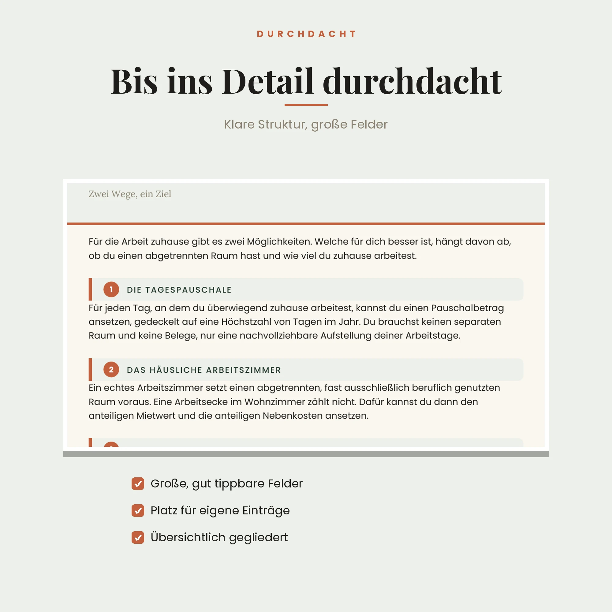 Homeoffice & Arbeitszimmer – Detailansicht
