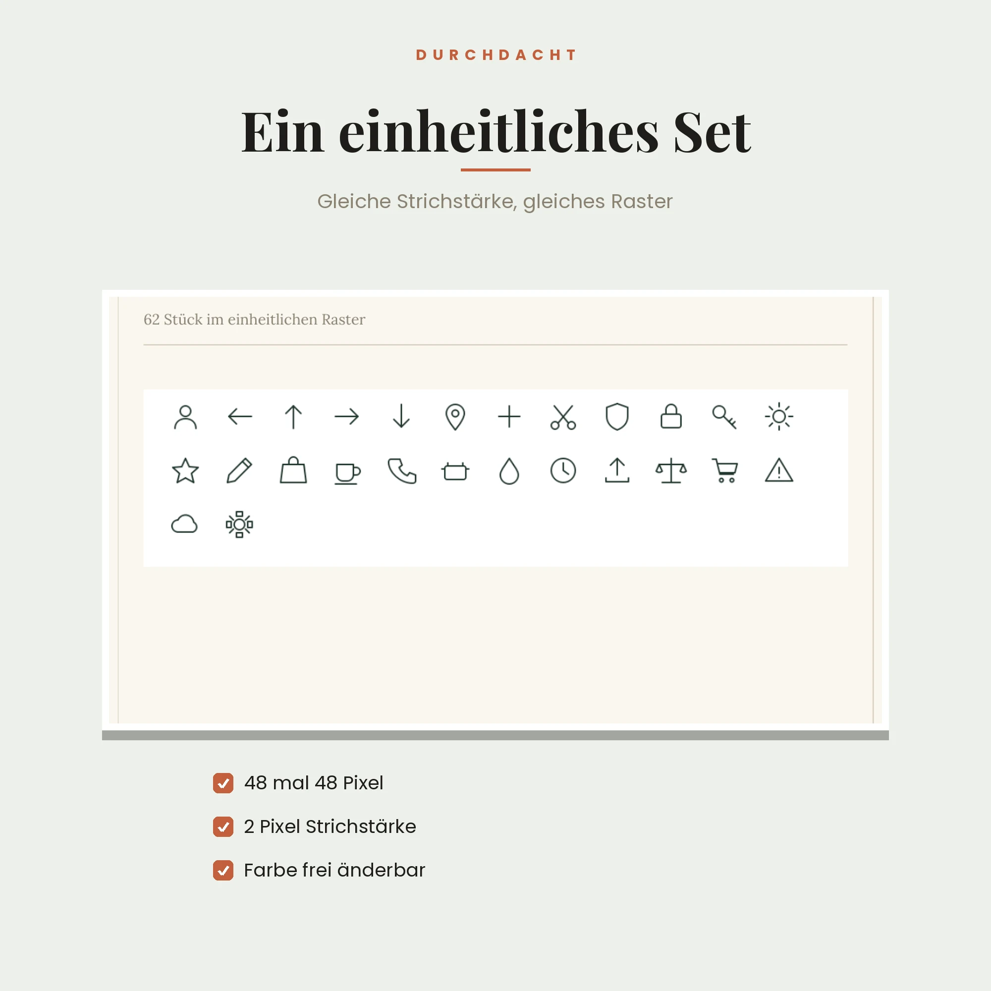 Icon-Set – Detailansicht