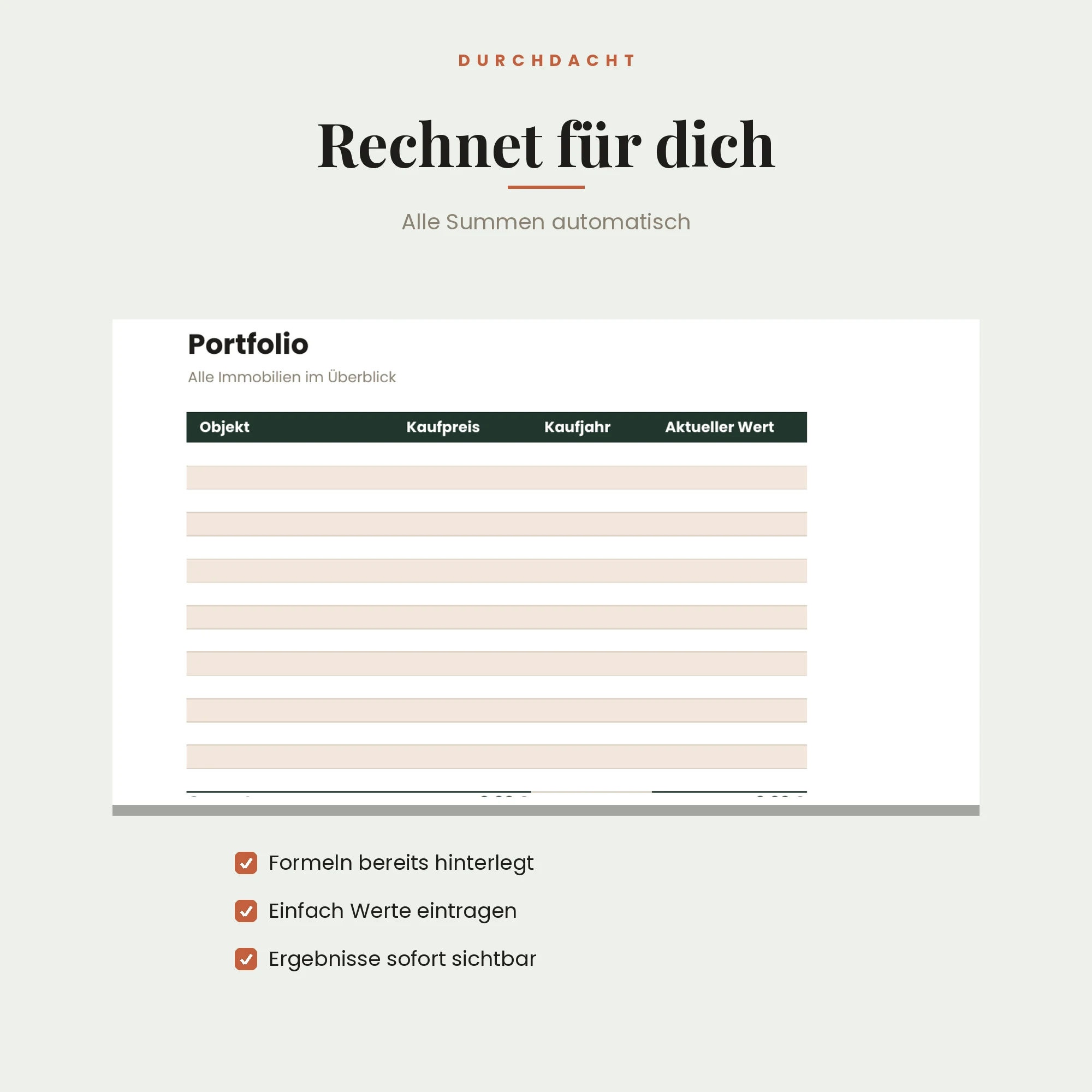 Immobilien-Portfolio-Tracker – Detailansicht