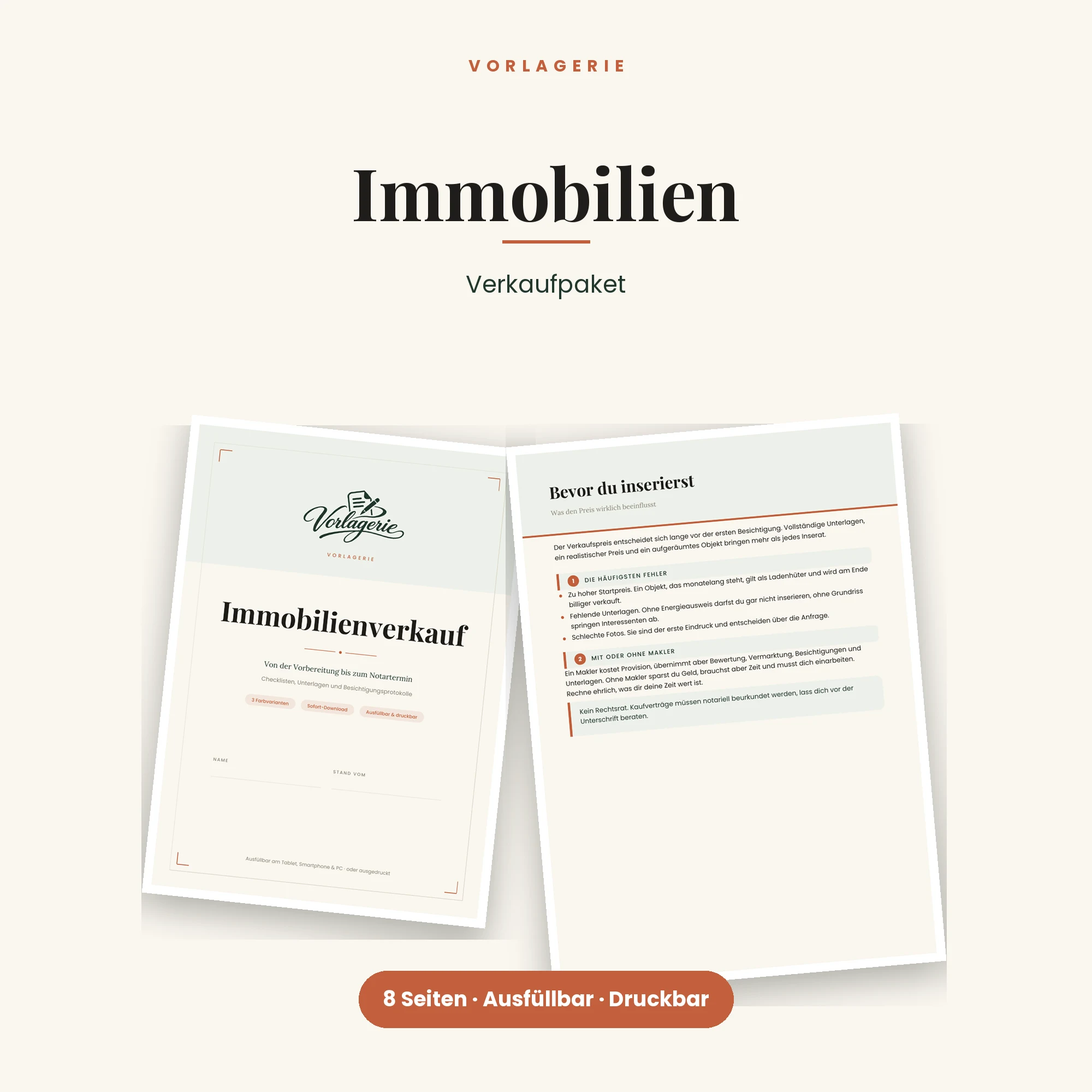 Immobilienverkauf Komplettpaket – Titelbild