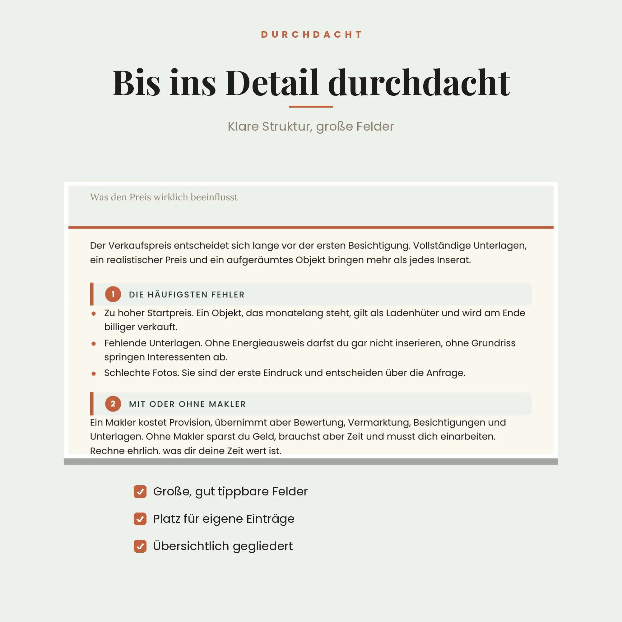 Immobilienverkauf Komplettpaket – Detailansicht