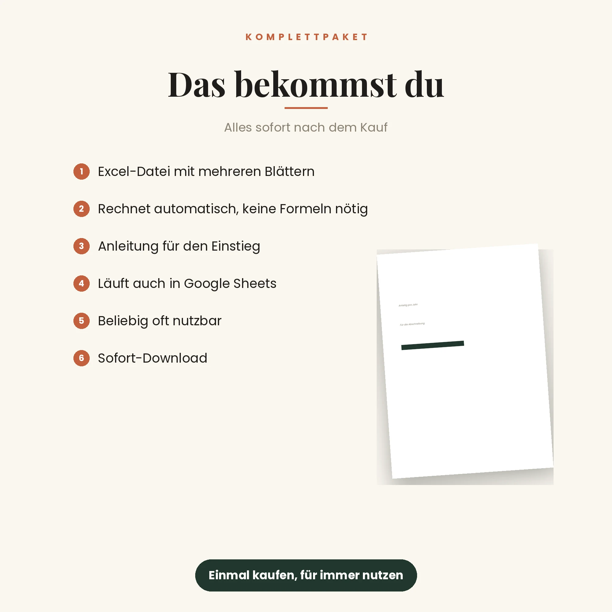 KFZ-Kostenrechner – das ist enthalten