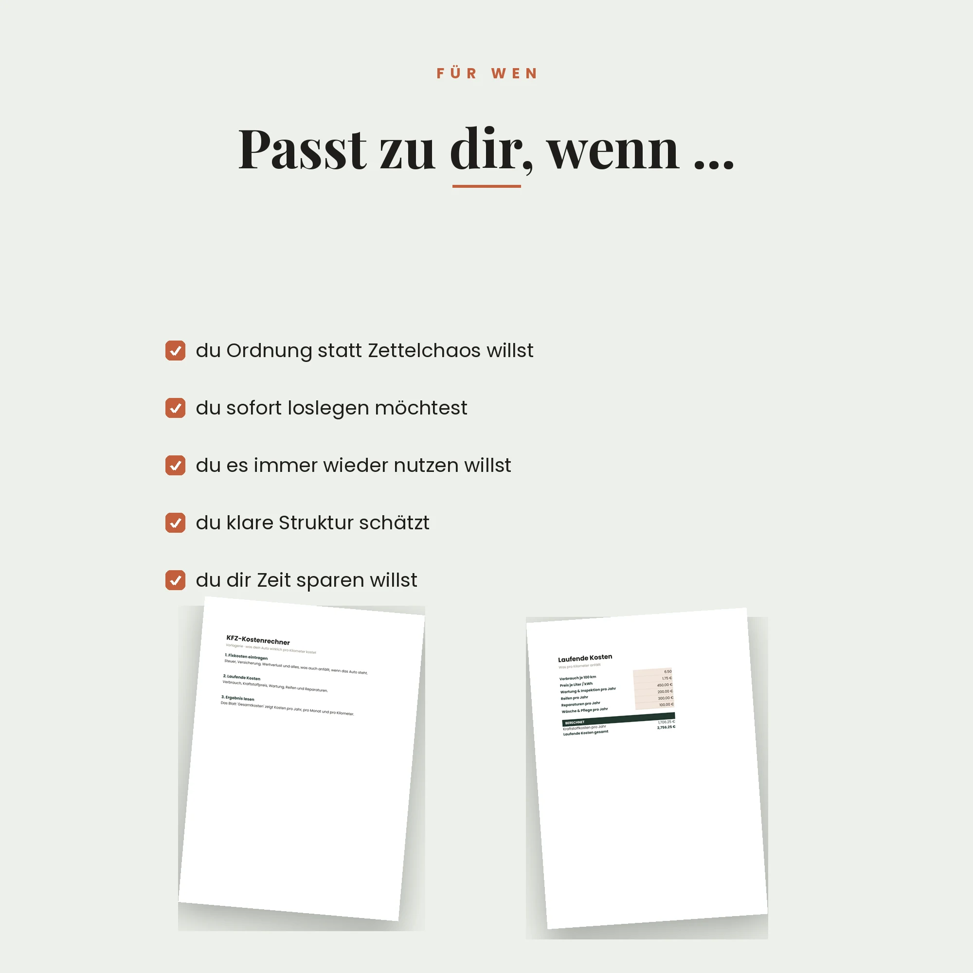 KFZ-Kostenrechner – für wen die Vorlage passt