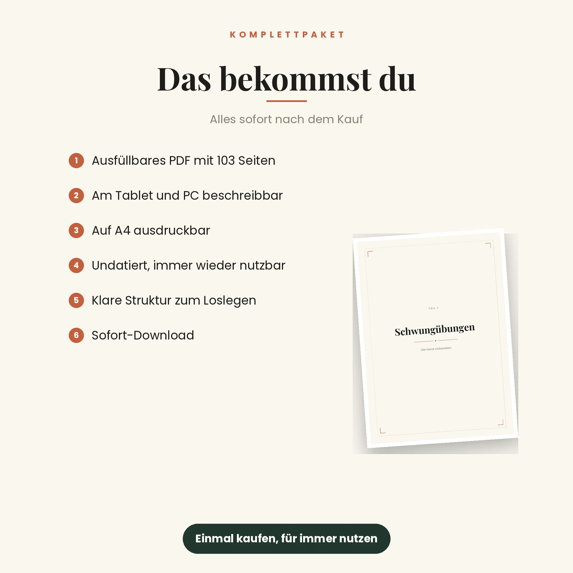 Kinder-Lernheft Zahlen & Buchstaben – das ist enthalten