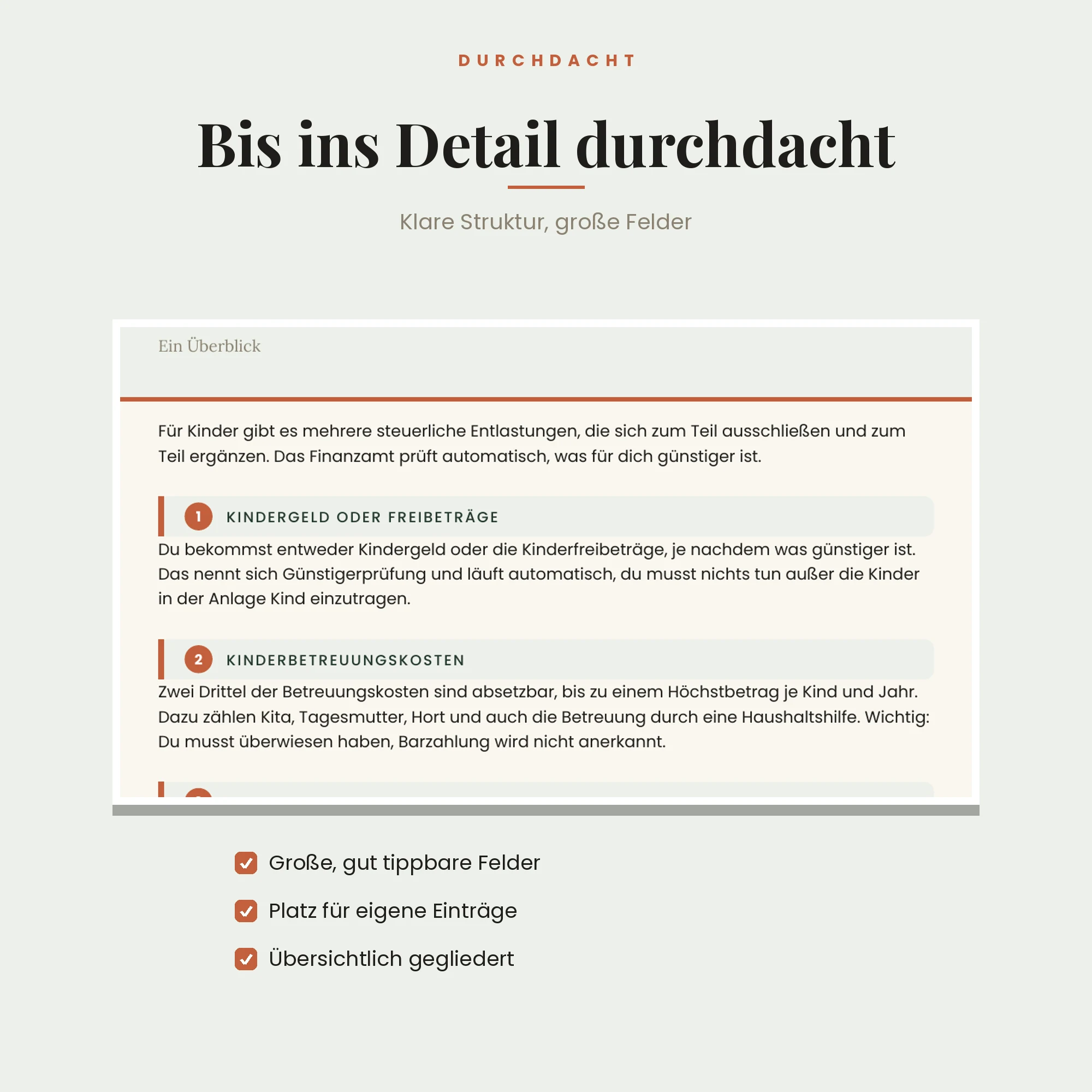 Kinder & Steuer – Detailansicht