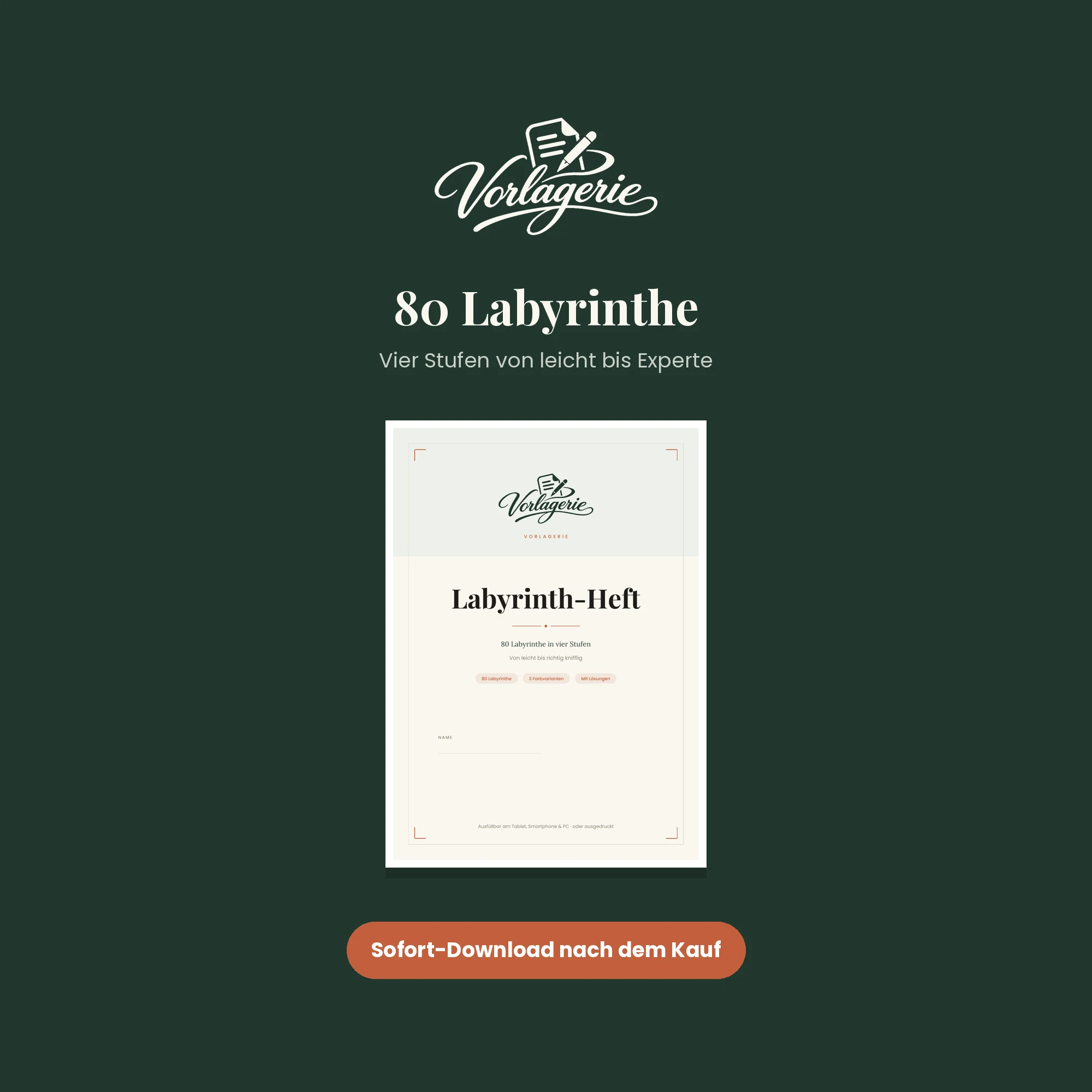 Labyrinth-Heft – Vorlagerie